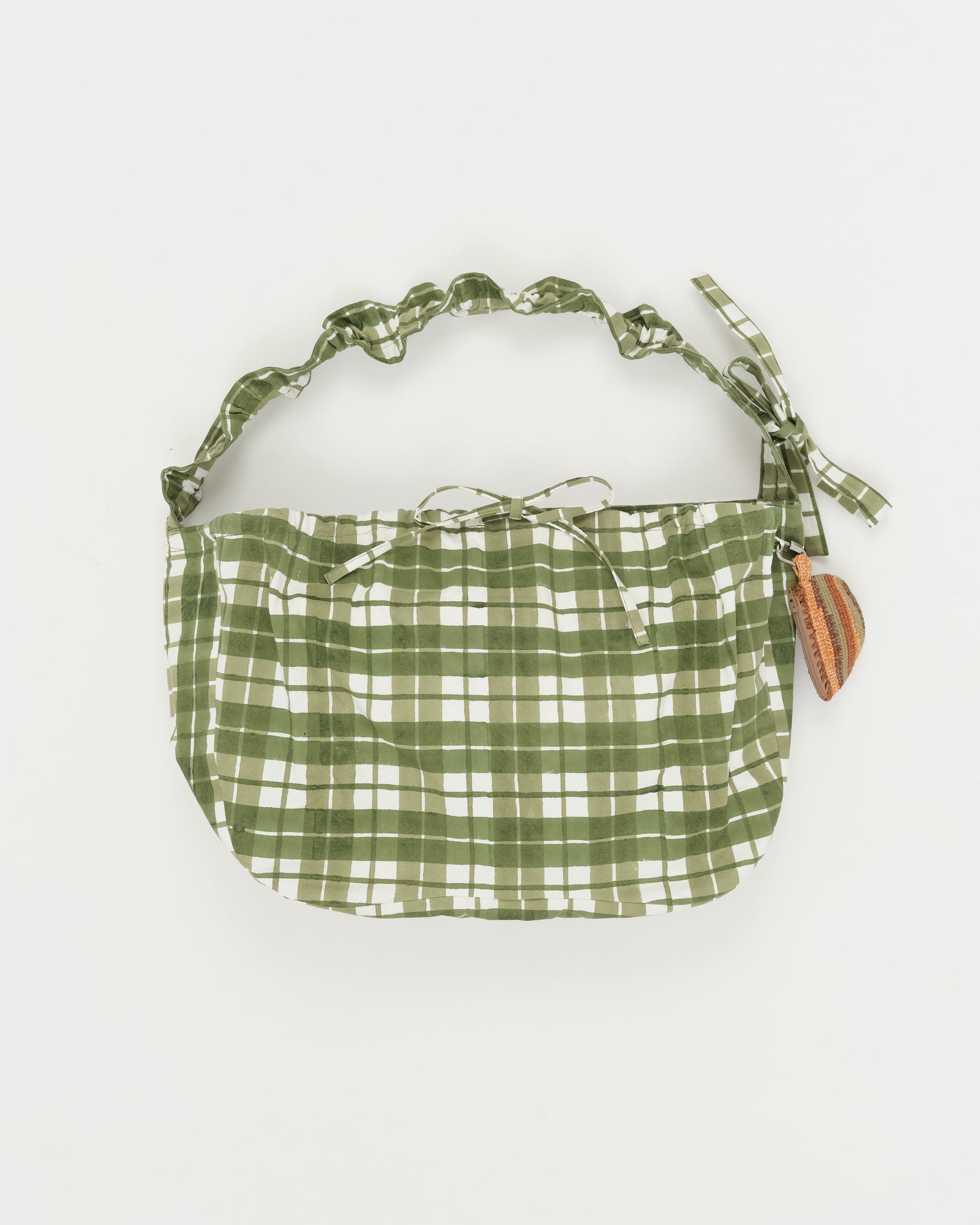 Large Drawstring Port-All - Olive Check