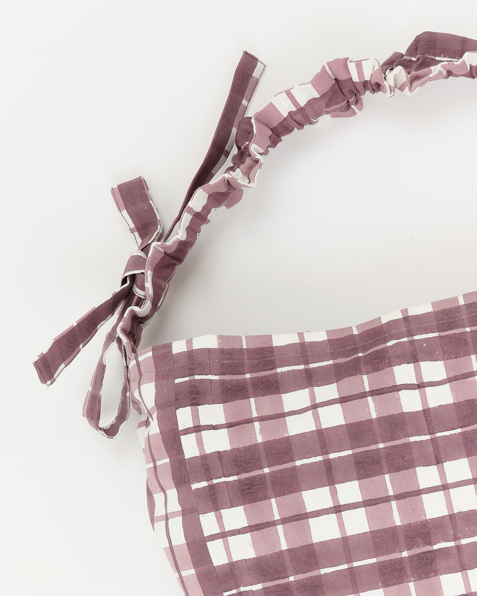 Large Drawstring Port-All - Purple Check