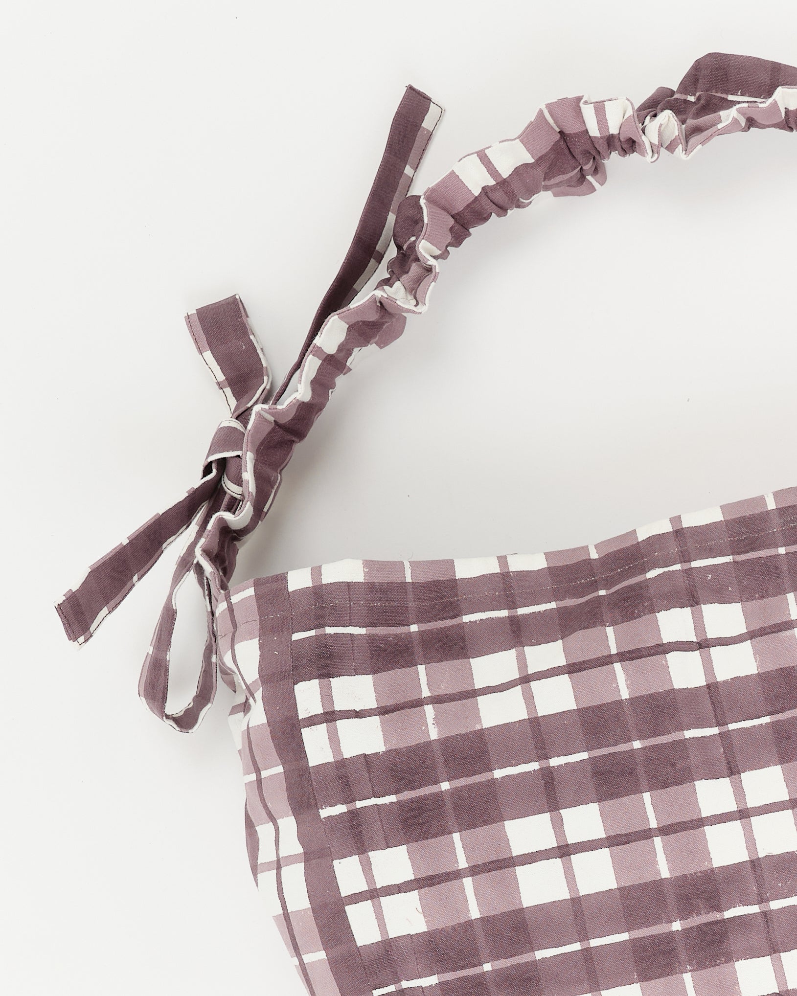 Large Drawstring Port-All - Purple Check