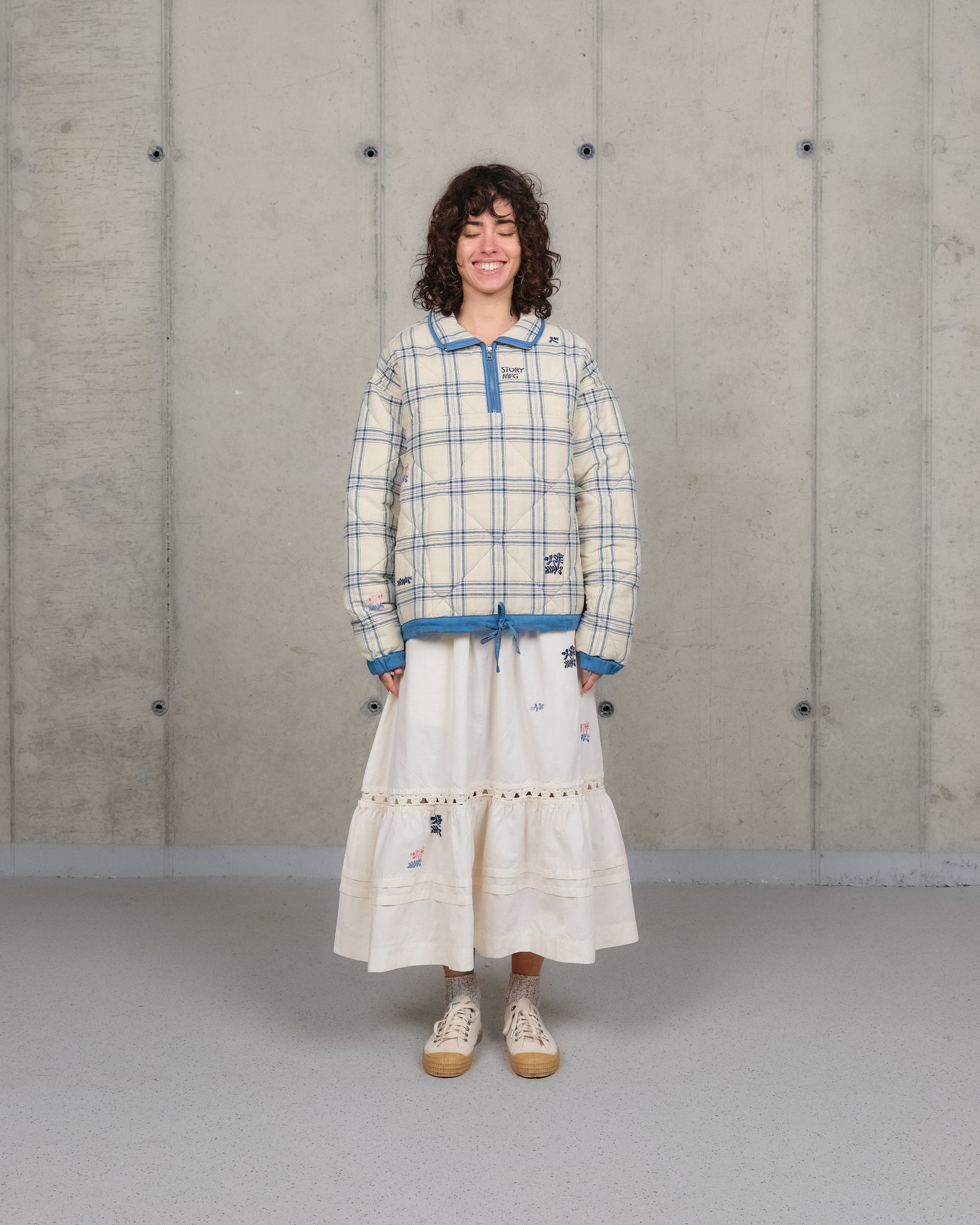 Mineral Pullover - French Gingham Interrupted