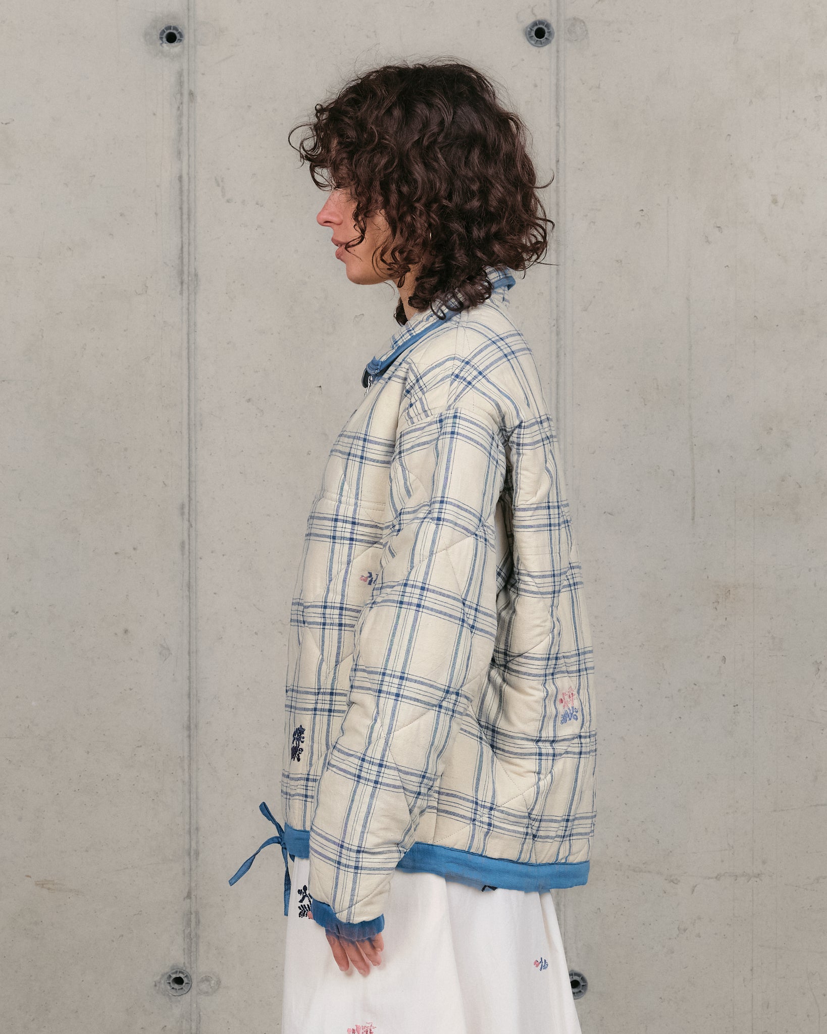 Mineral Pullover - French Gingham Interrupted