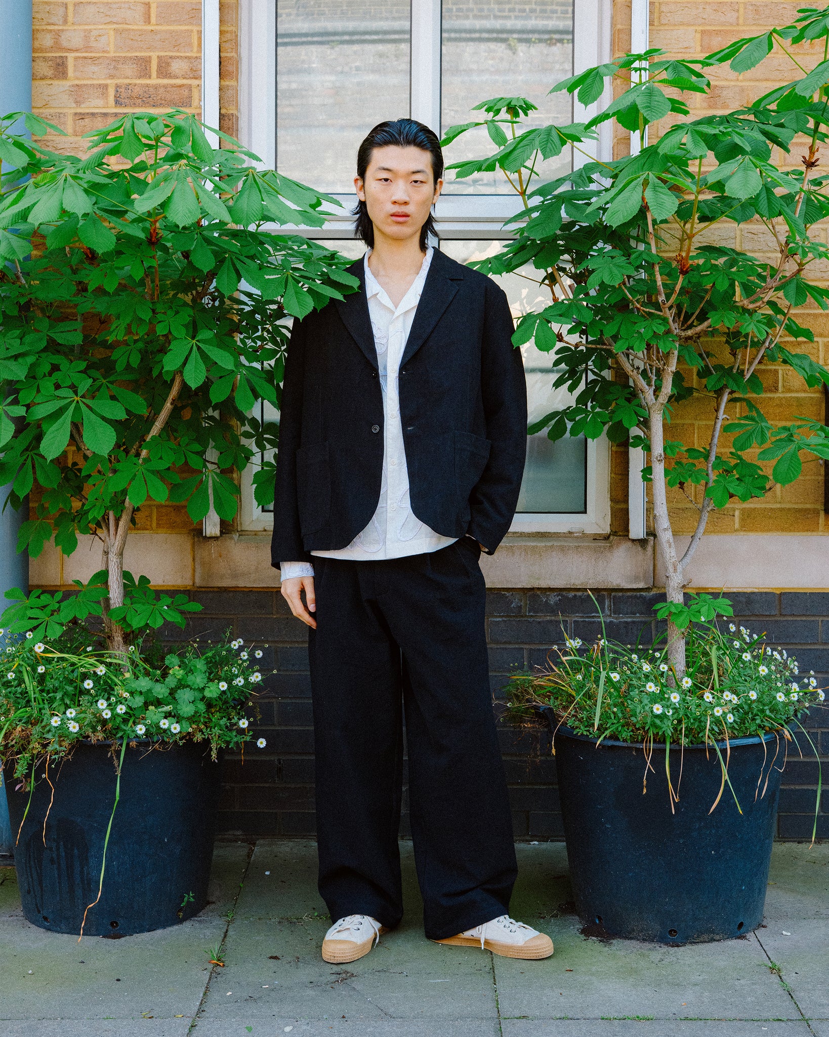 Shale Jacket - Black Slub
