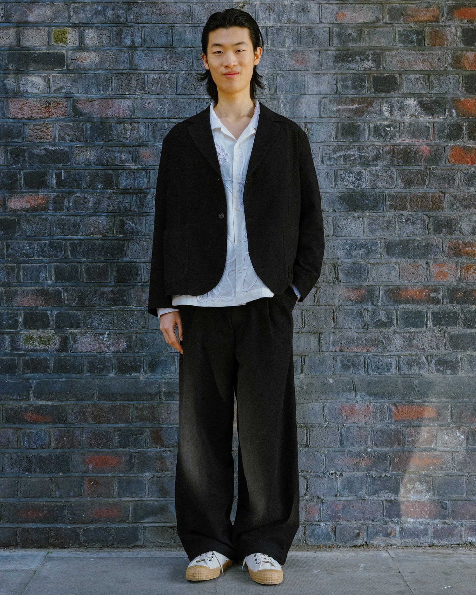 Fenn Trousers - Black Slub