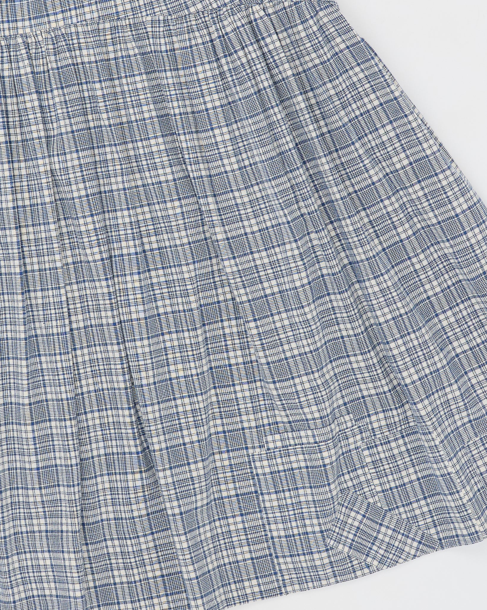 Orbit Skirt - Indigo Check Picnic