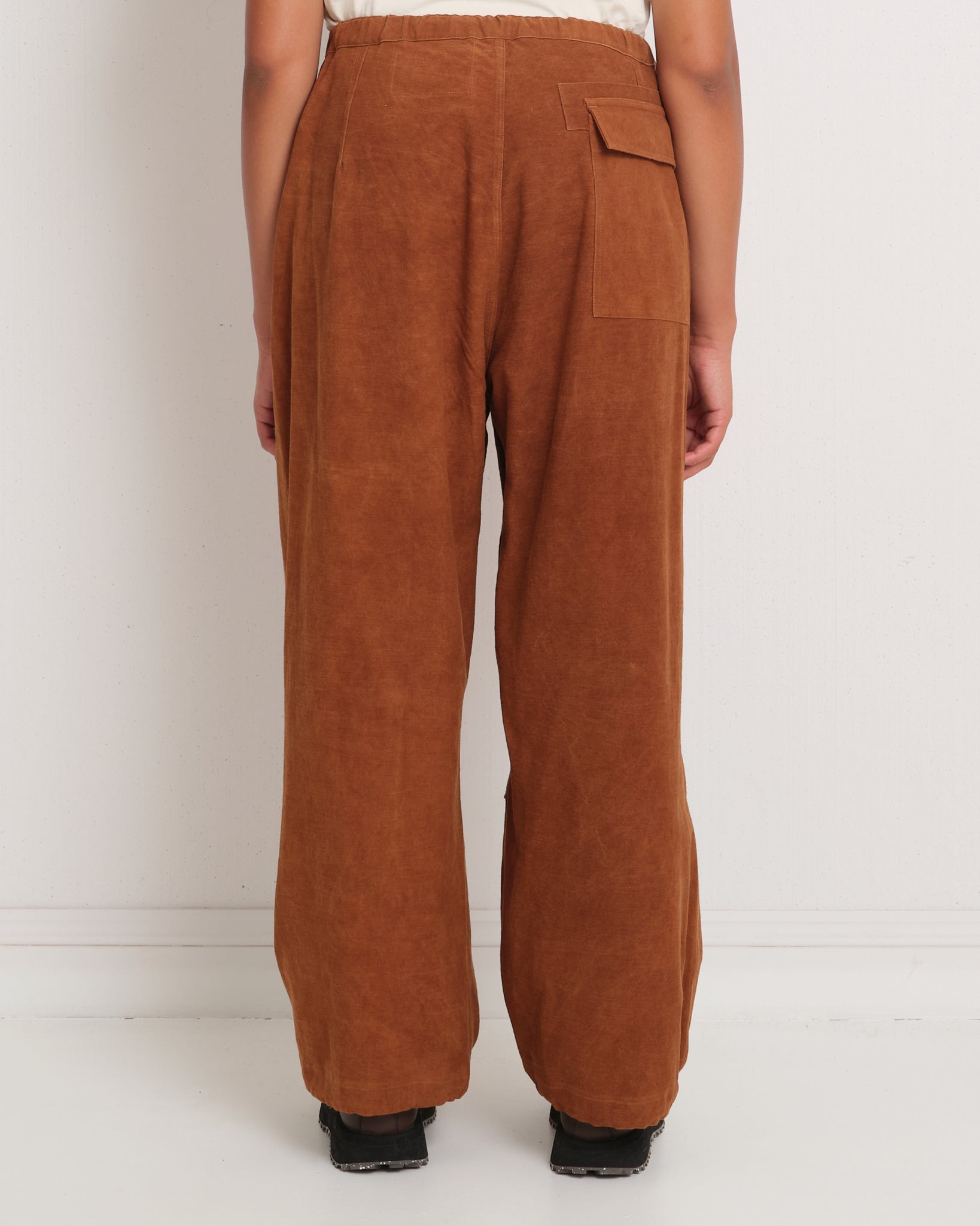 Paco Pants - Bark Brown Slub