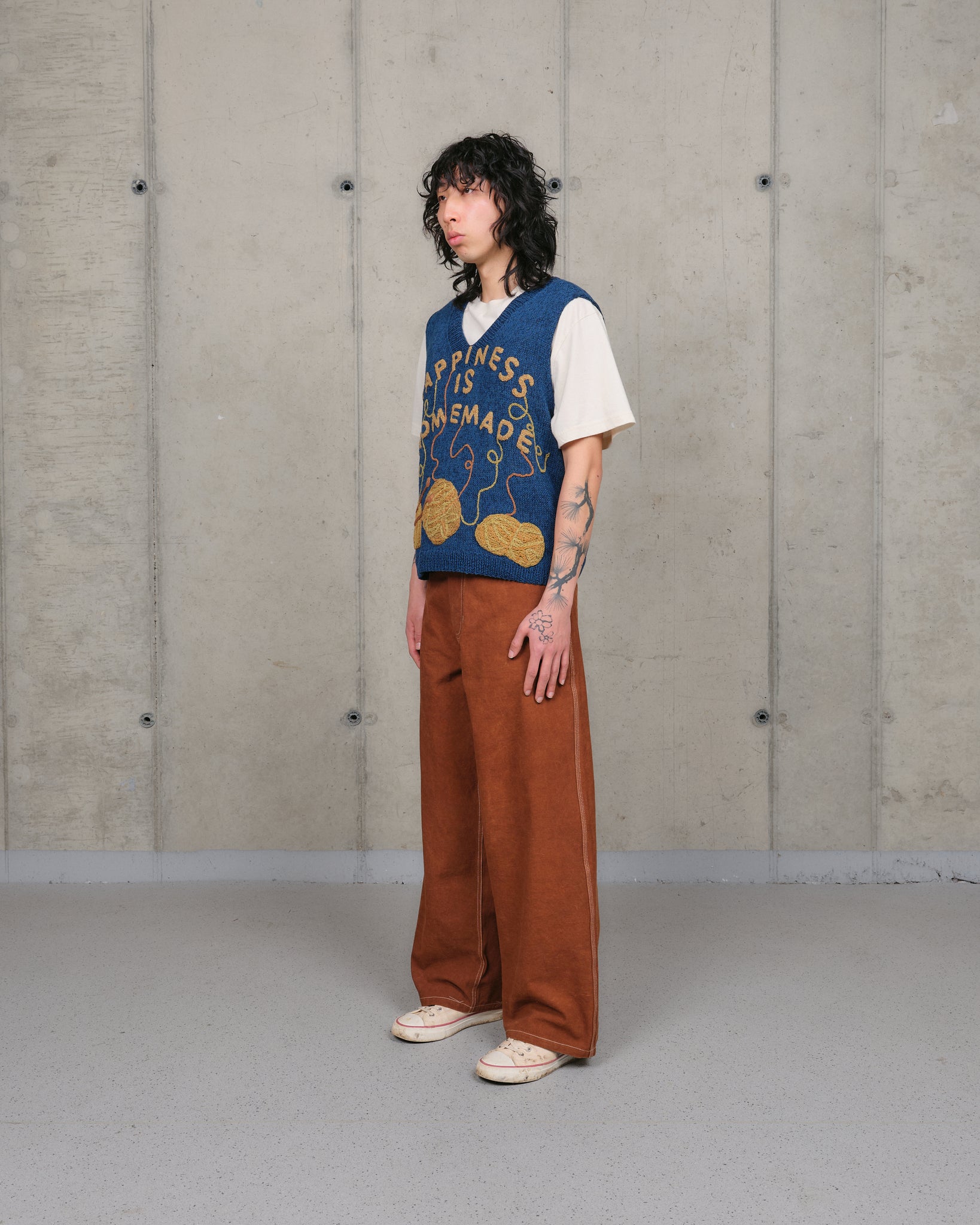 Party Knit Vest - Indigo Homemade