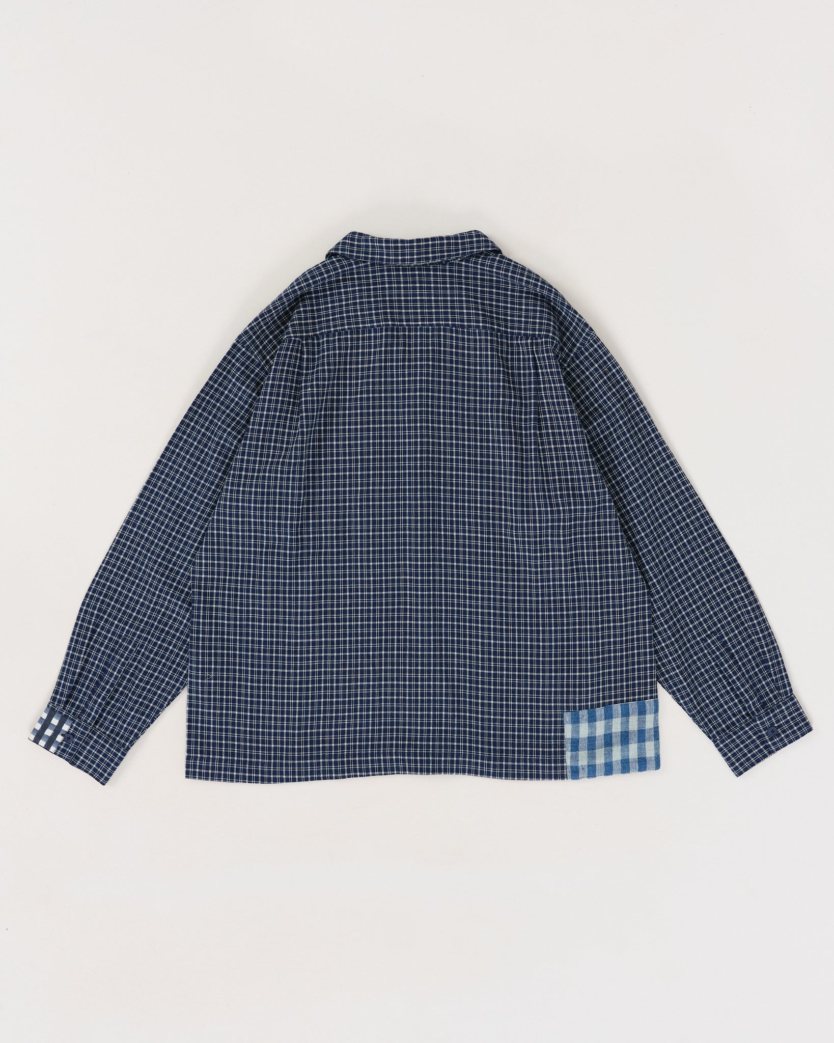 PA Shirt LS - Indigo Picnic Handloom