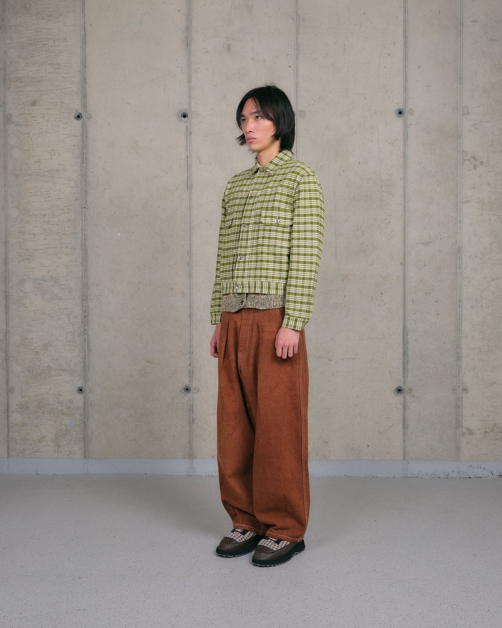 Tuesday Jacket - Moss Check Handloom