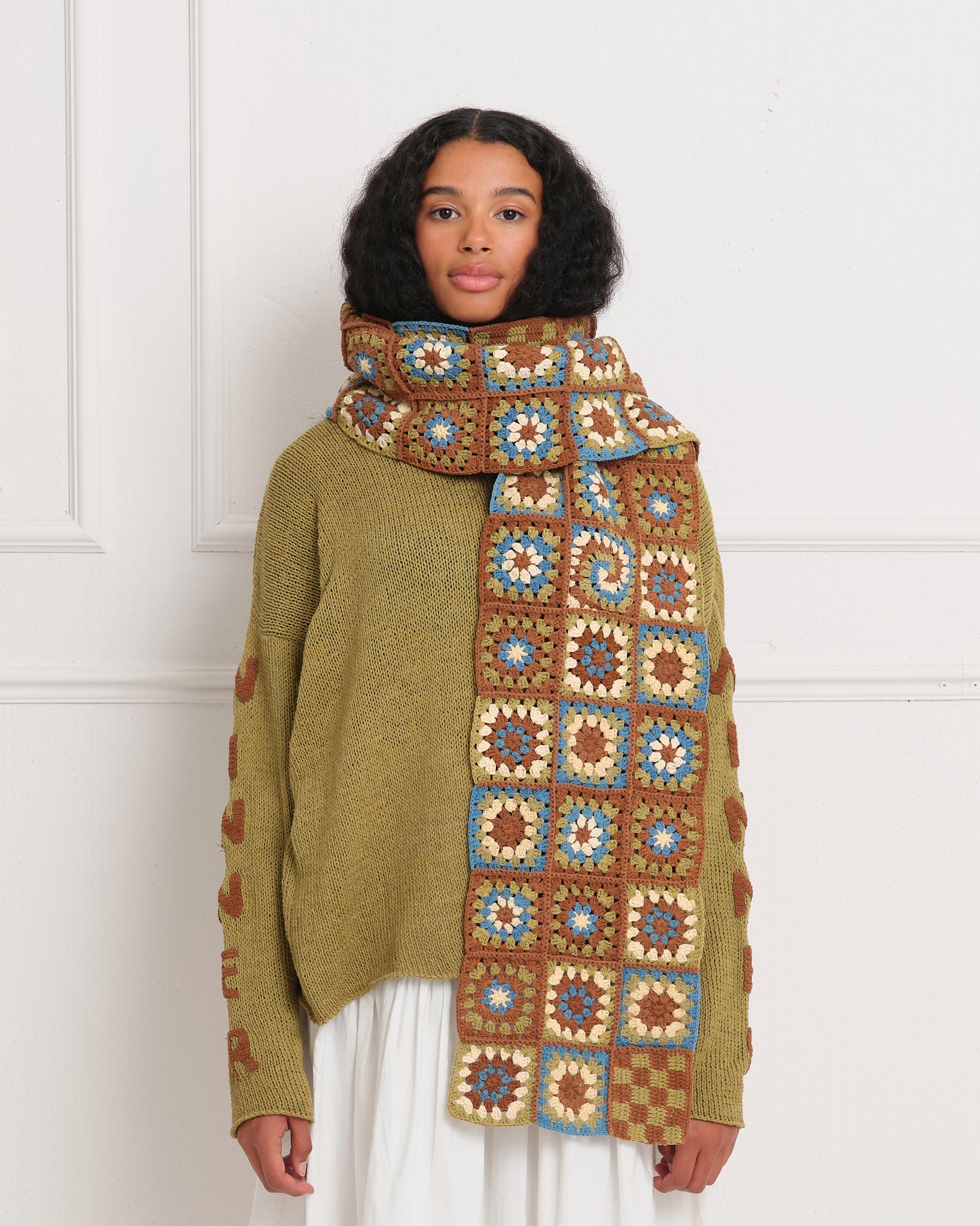 Piece Scarf Slim - Brown