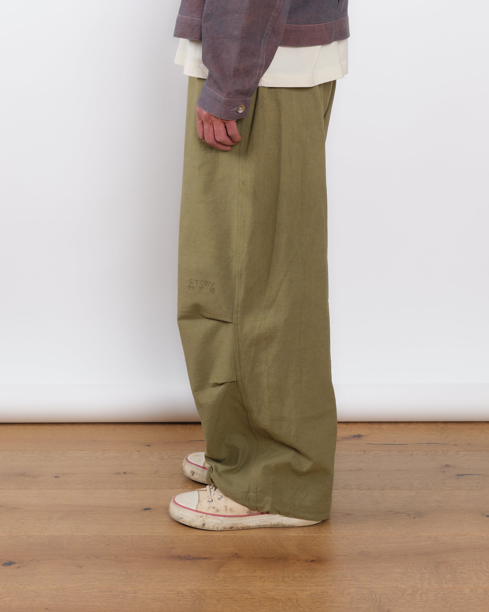 Paco Pants - Olive Slub