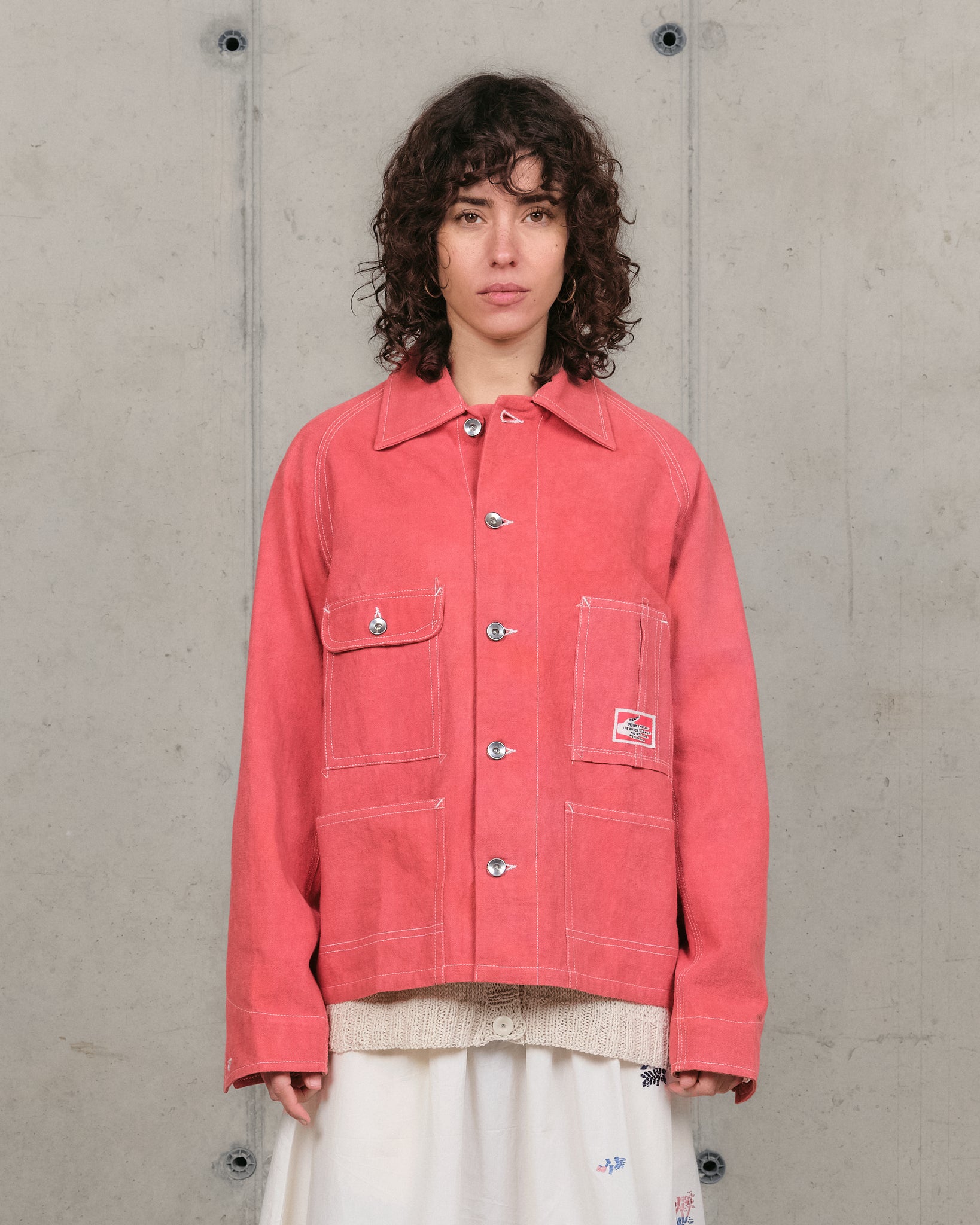 Railroad Jacket - Pink Wonky-Wear