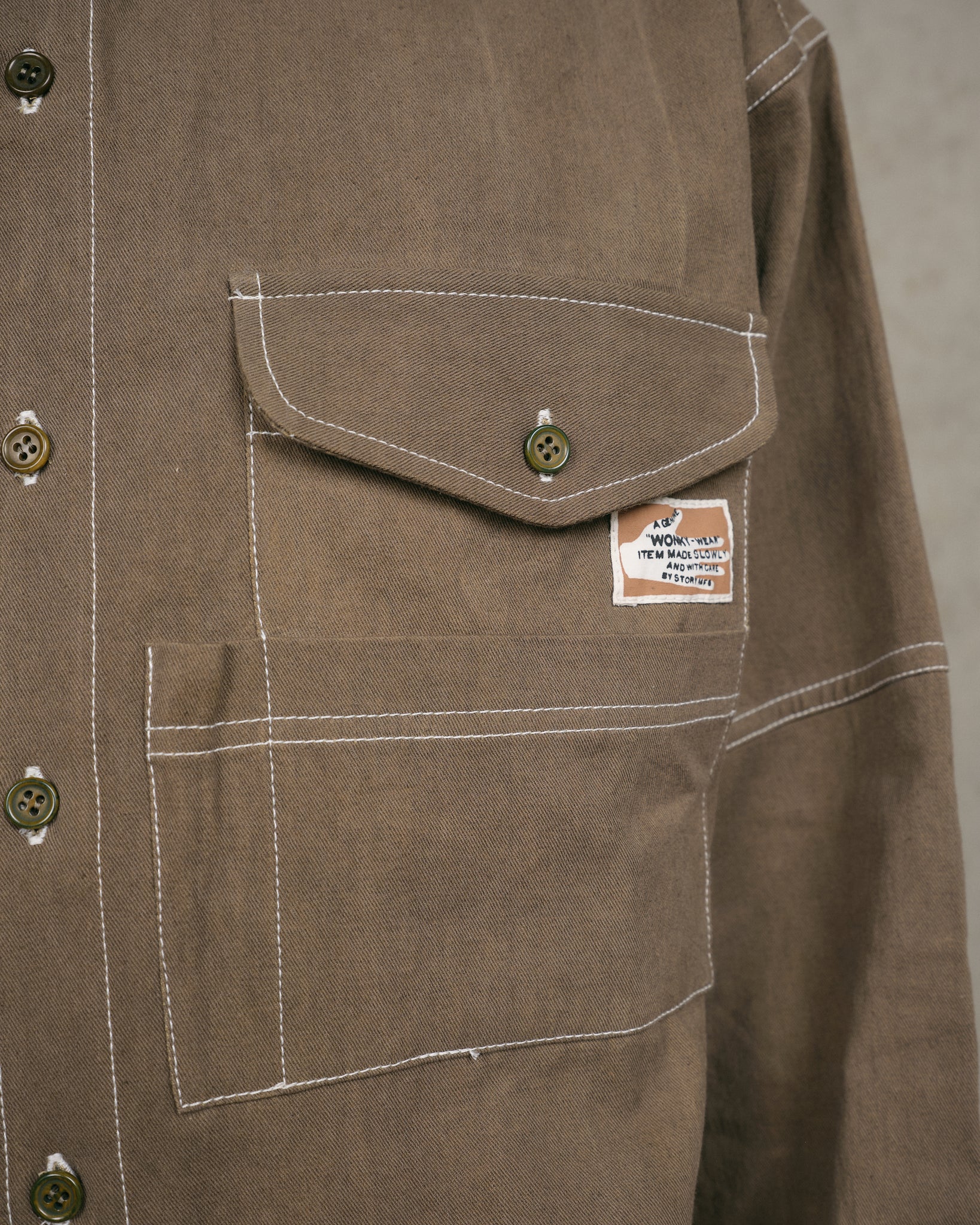 Harvest Shirt - Khaki Wonky-Wear
