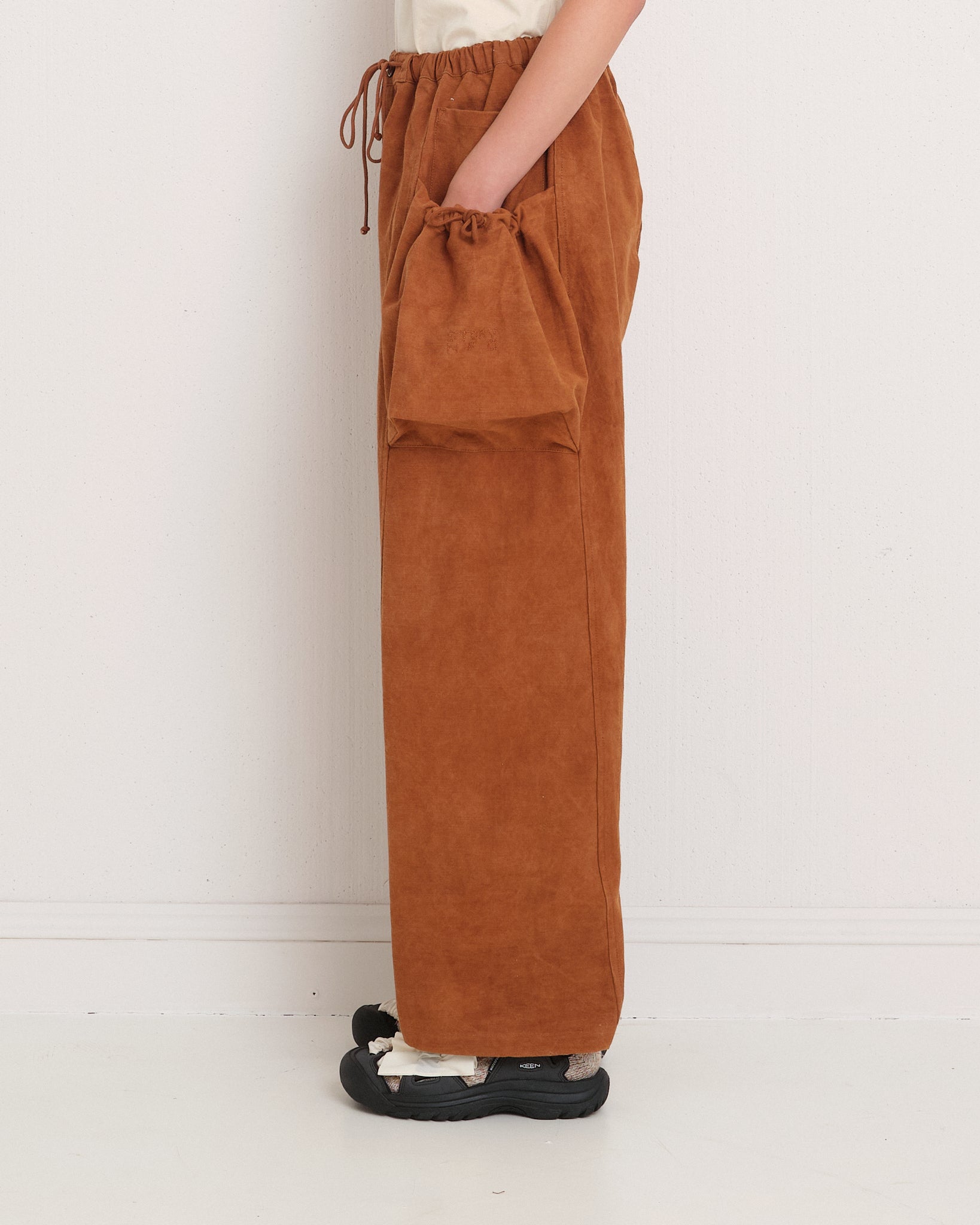 Salt Pants - Bark Brown Slub