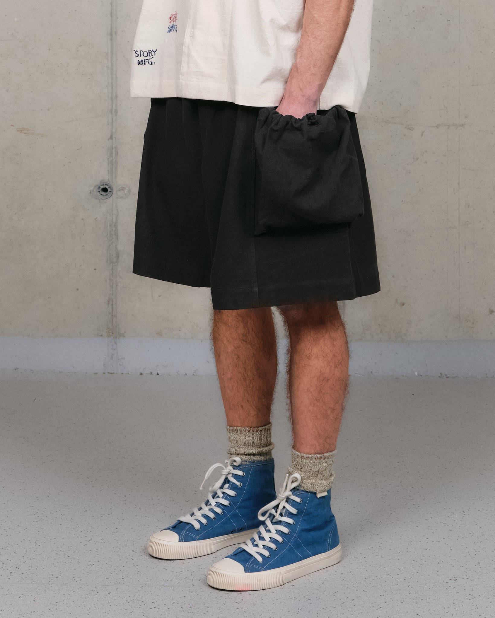 Salt Shorts - Black Slub