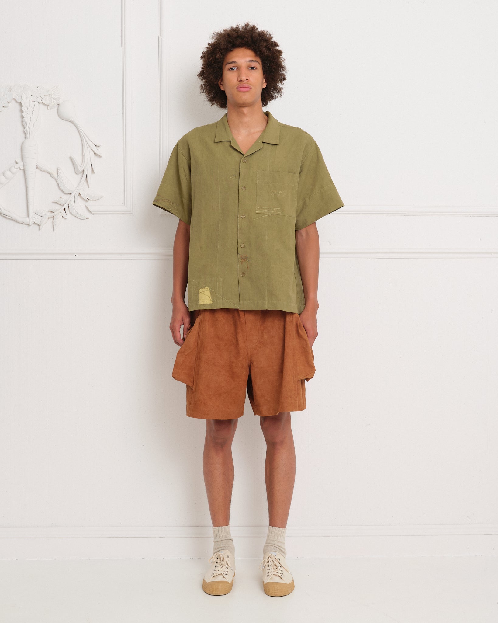 Salt Shorts - Bark Brown Slub