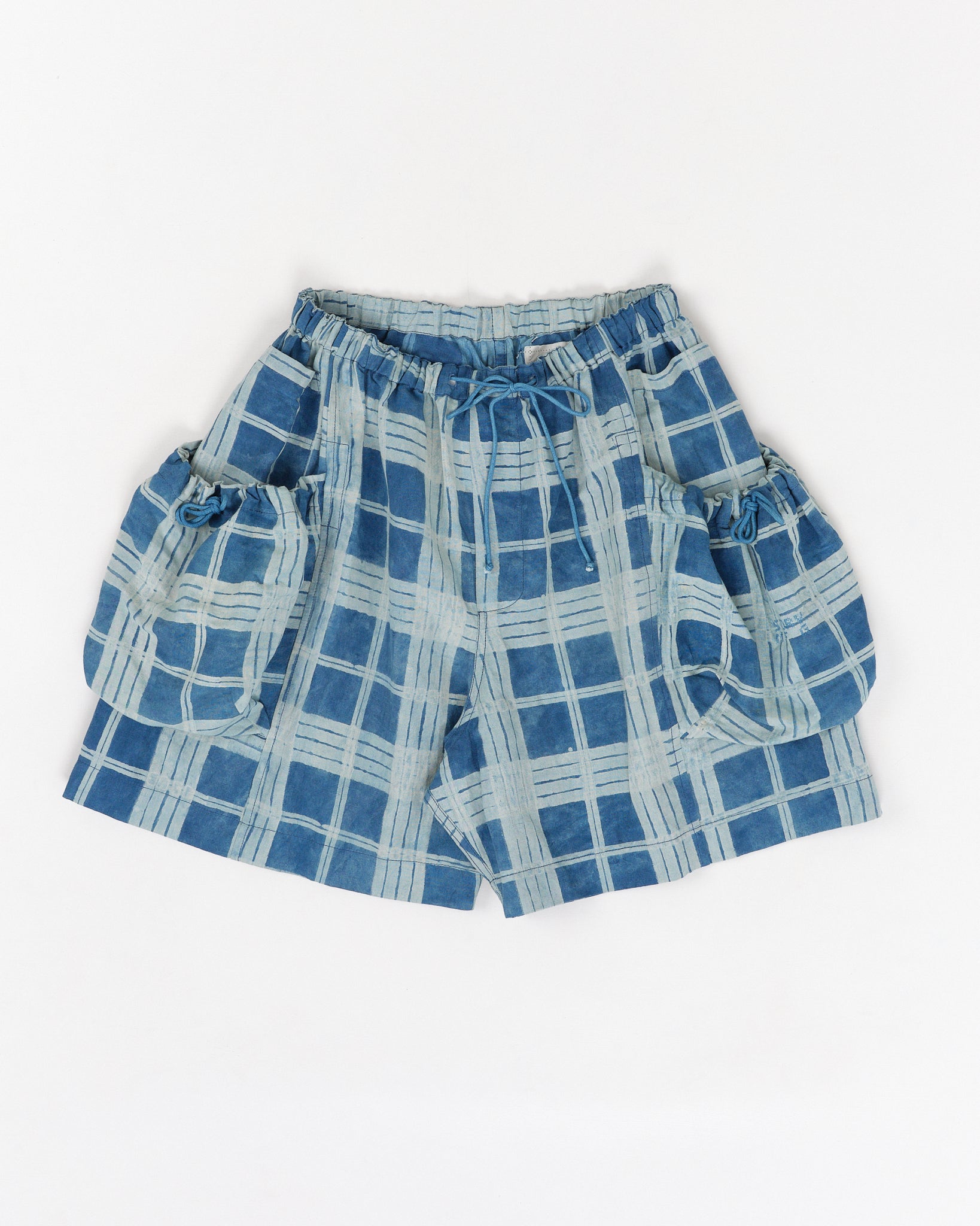 Salt Shorts - Indigo Check