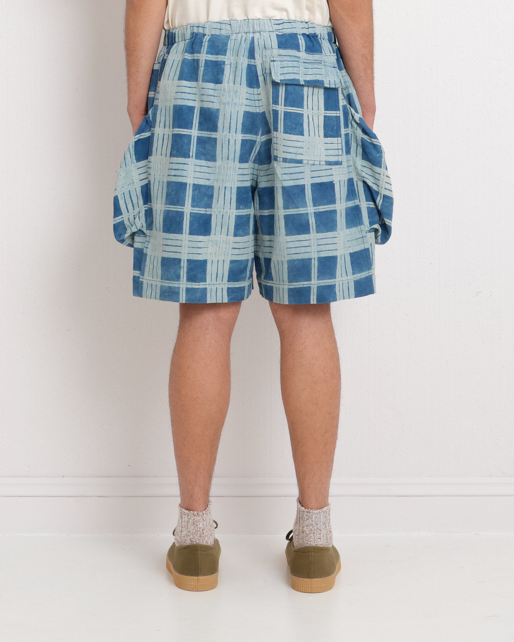 Salt Shorts - Indigo Check