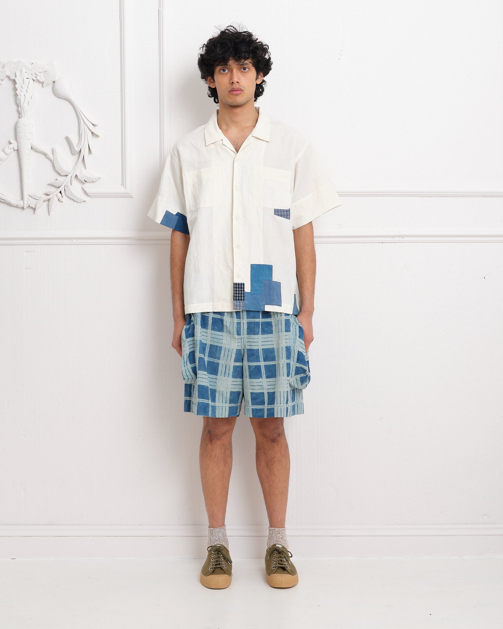 Salt Shorts - Indigo Check