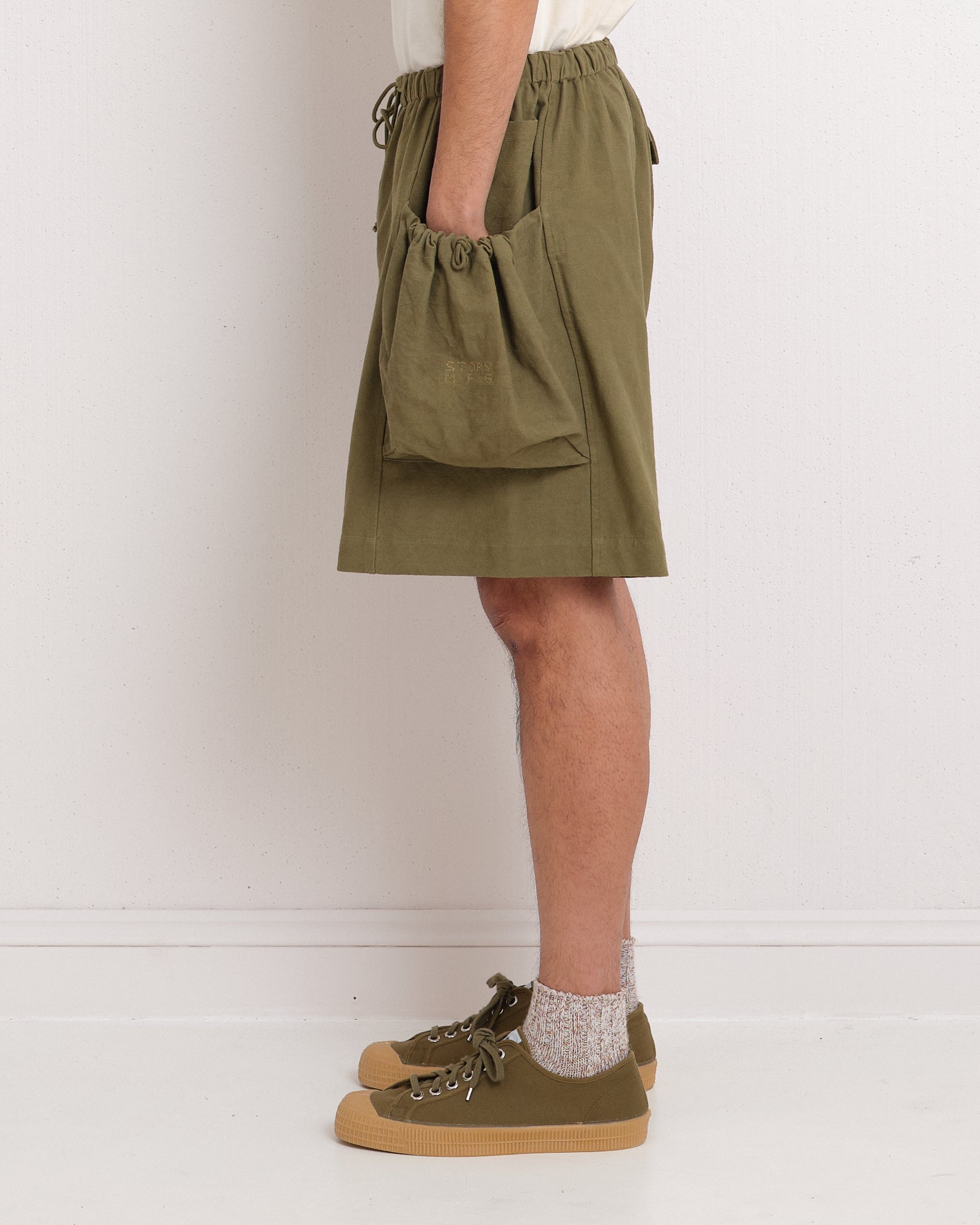 Salt Shorts - Olive Slub