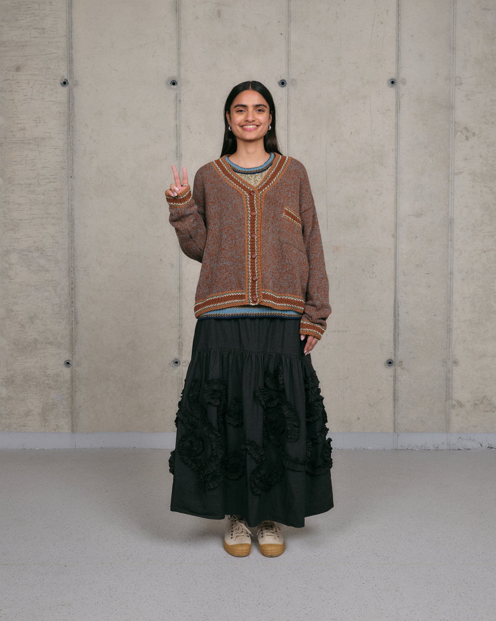 Bulb Knit Cardigan - Twisted Dusk