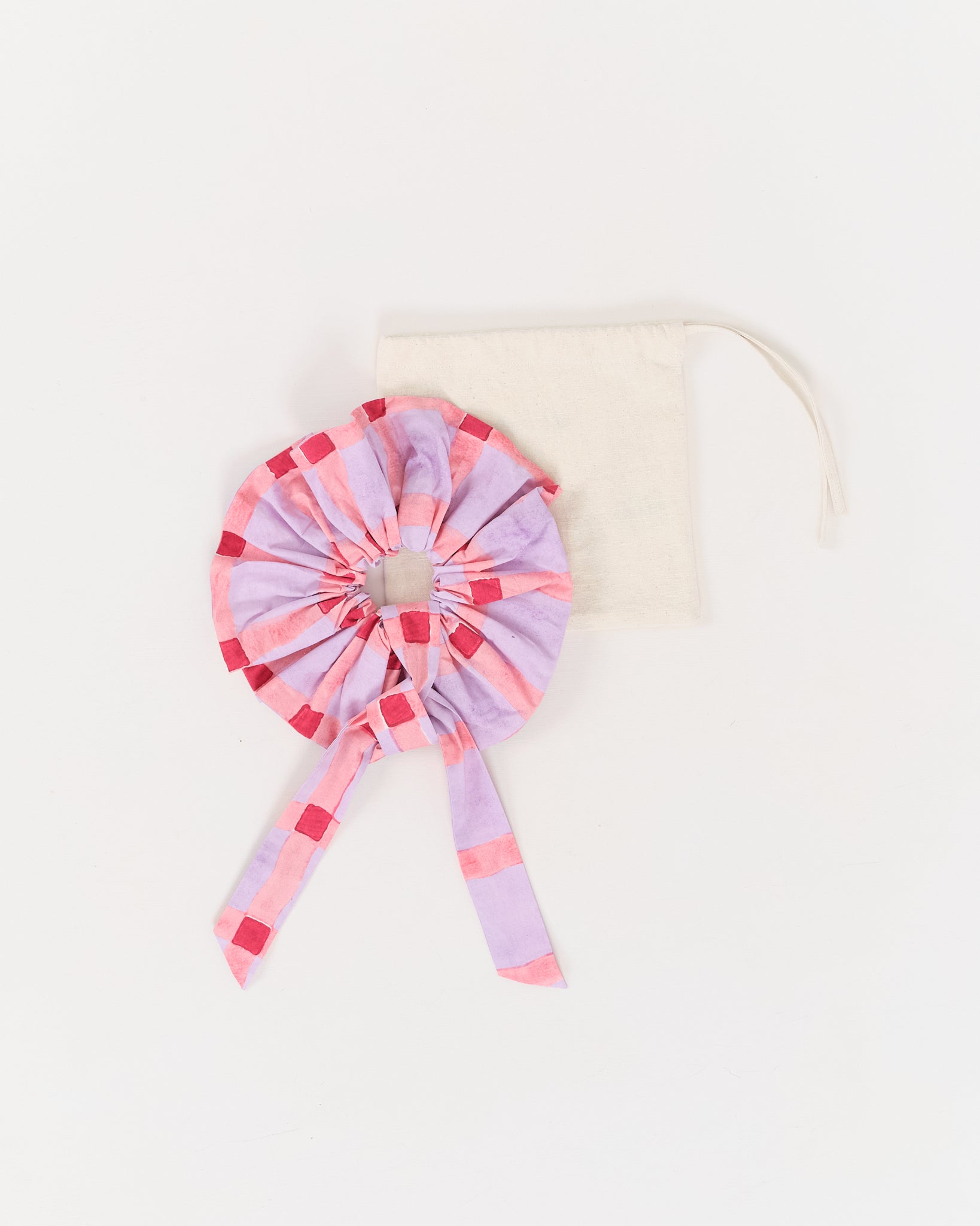 Scrunchie - Pink Gingham