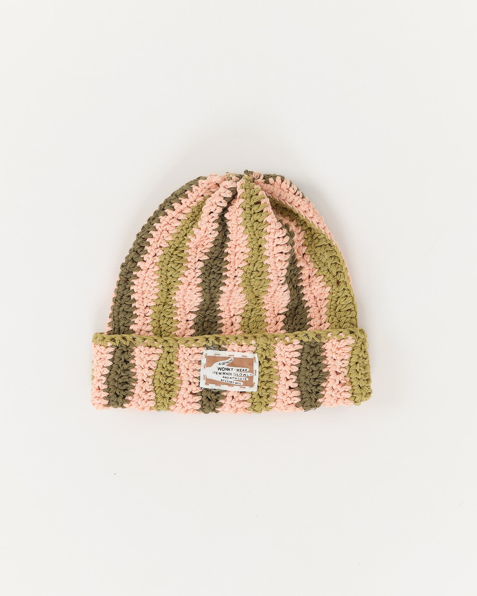 Seaweed Beanie - Pink Wonky-Wear