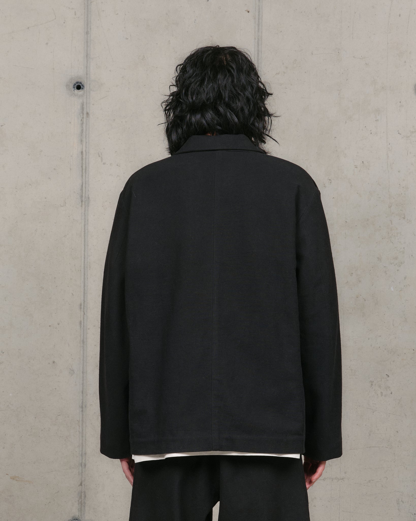 Shale Jacket - Black Slub