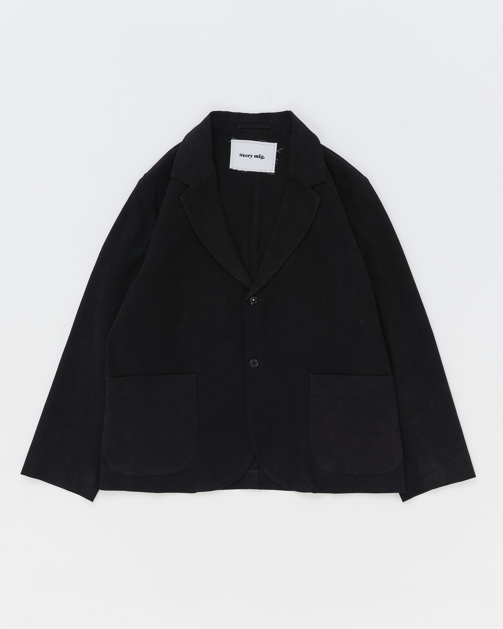 Shale Jacket - Black Slub