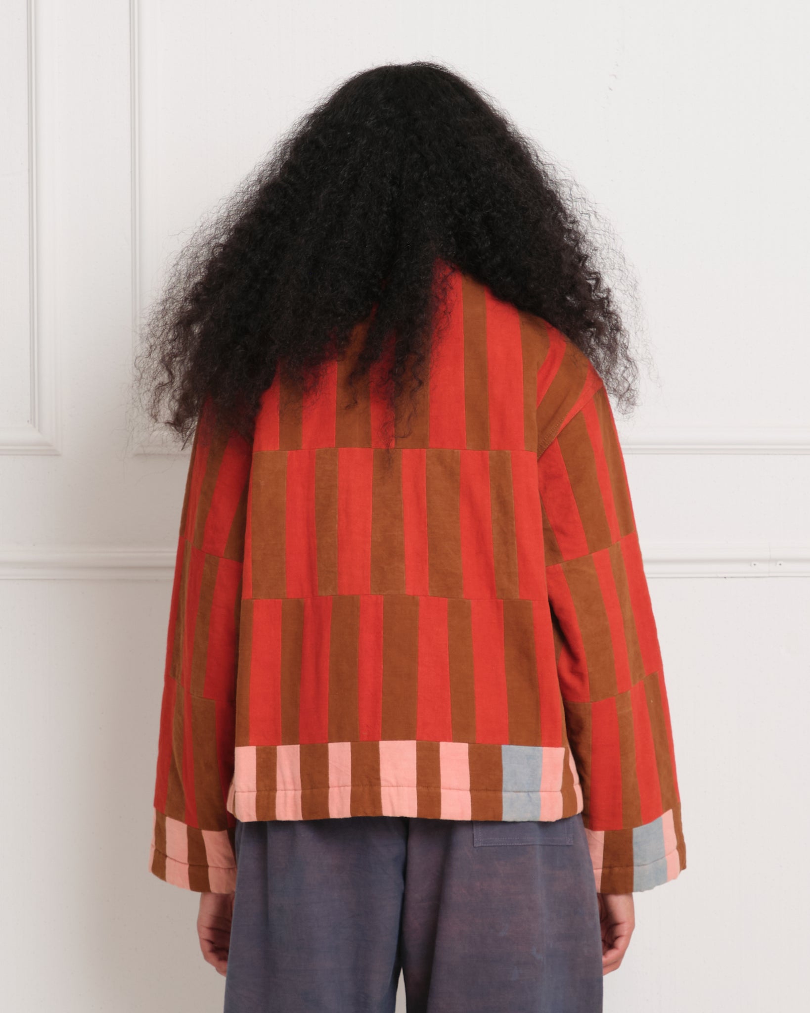 Short on Time Jacket - Stripe Patchwork