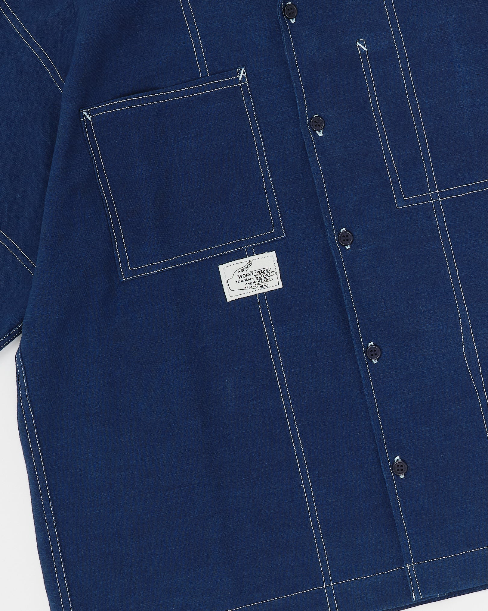 Brake Shirt - Indigo Wonky-Wear