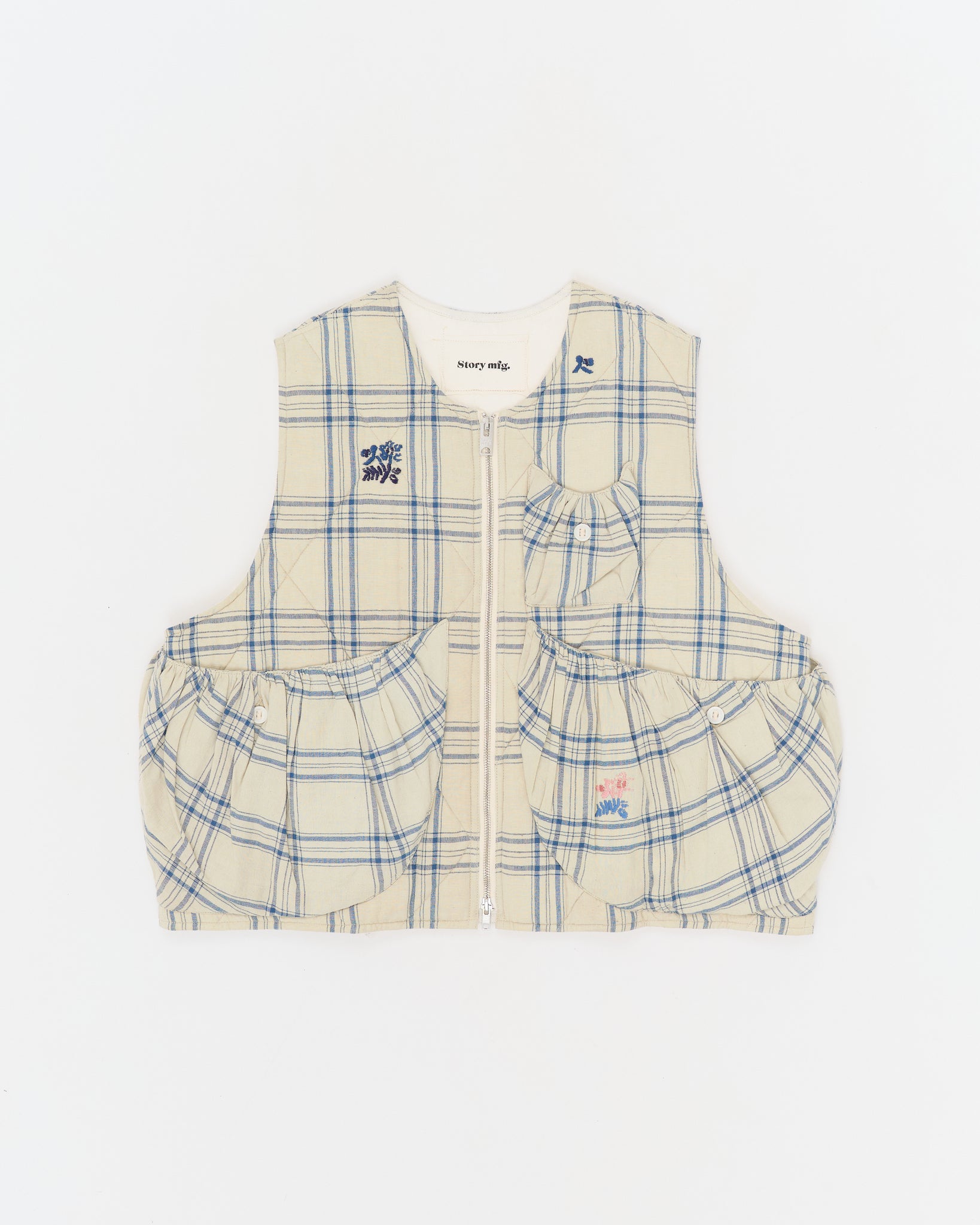 Girolle Vest - French Gingham Interrupted