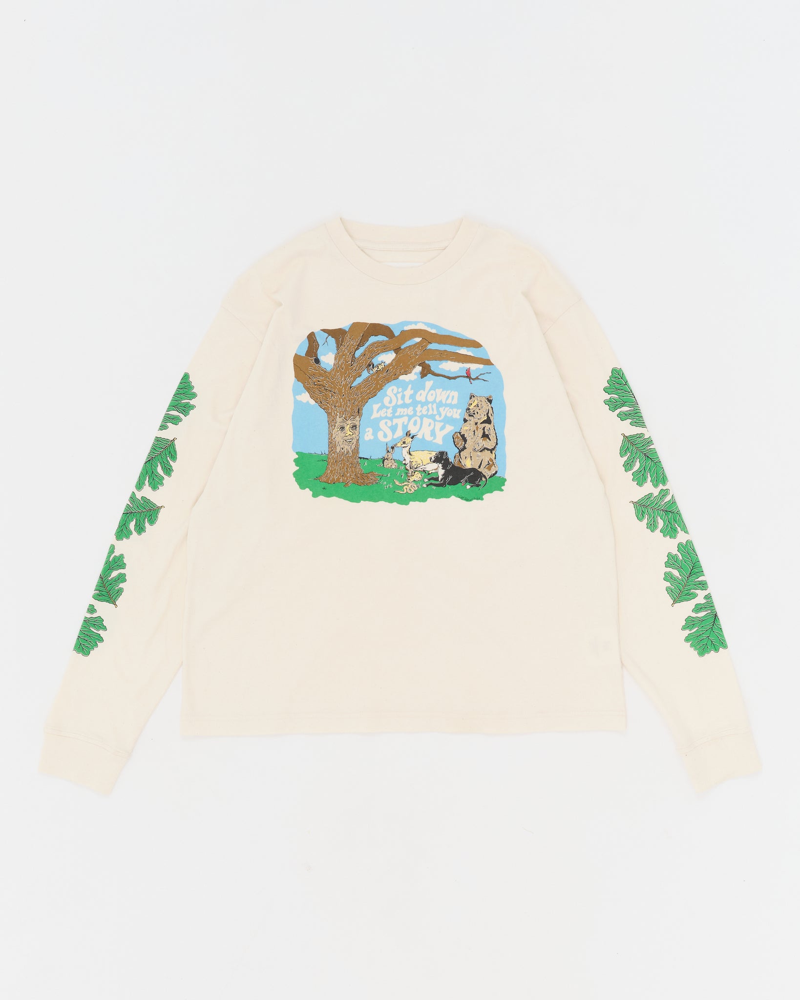 Grateful Tee LS - Ecru Tree Tales