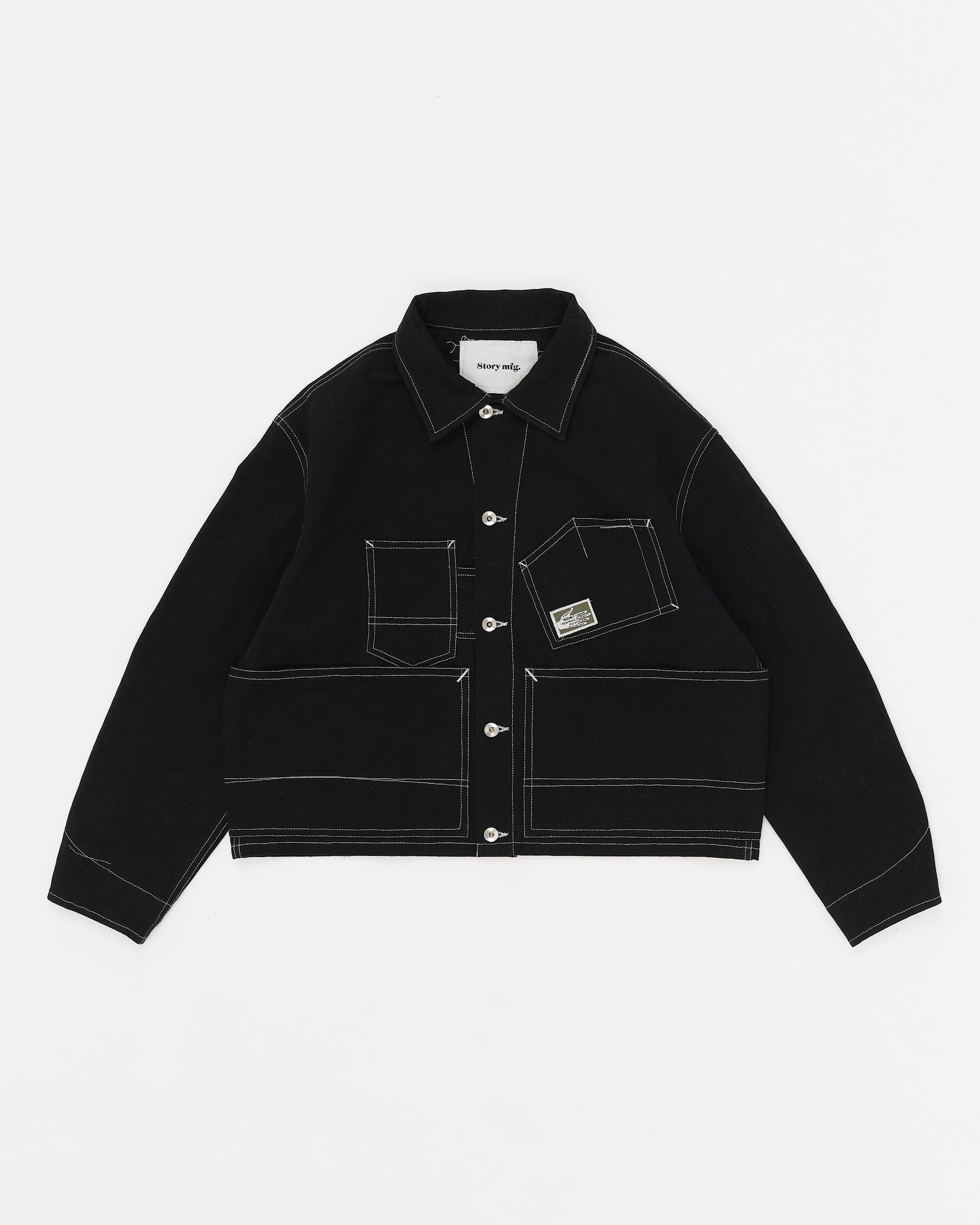 Station Jacket - Black Wonky-Wear