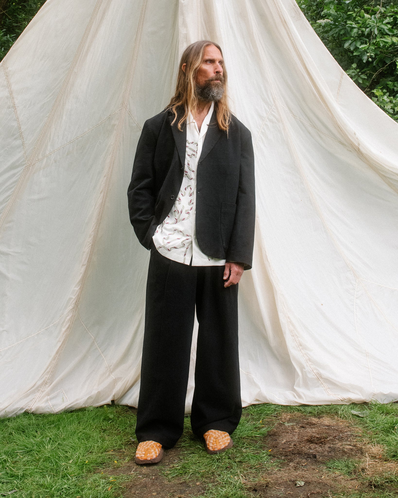 Fenn Trousers - Black Slub