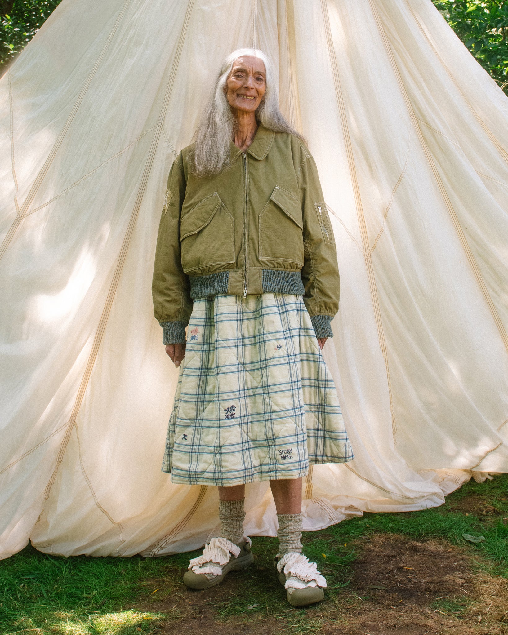 Foxglove Skirt - French Gingham Interrupted