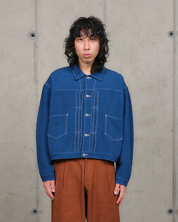 Sundae Jacket - Indigo Handloom