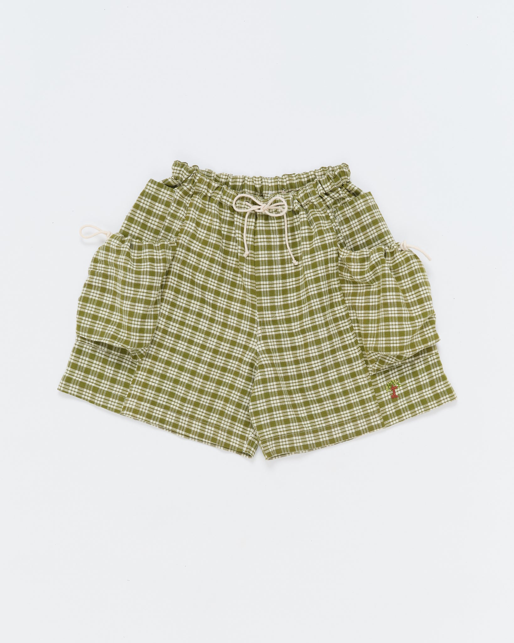 Salt Shorts - Moss Check Handloom