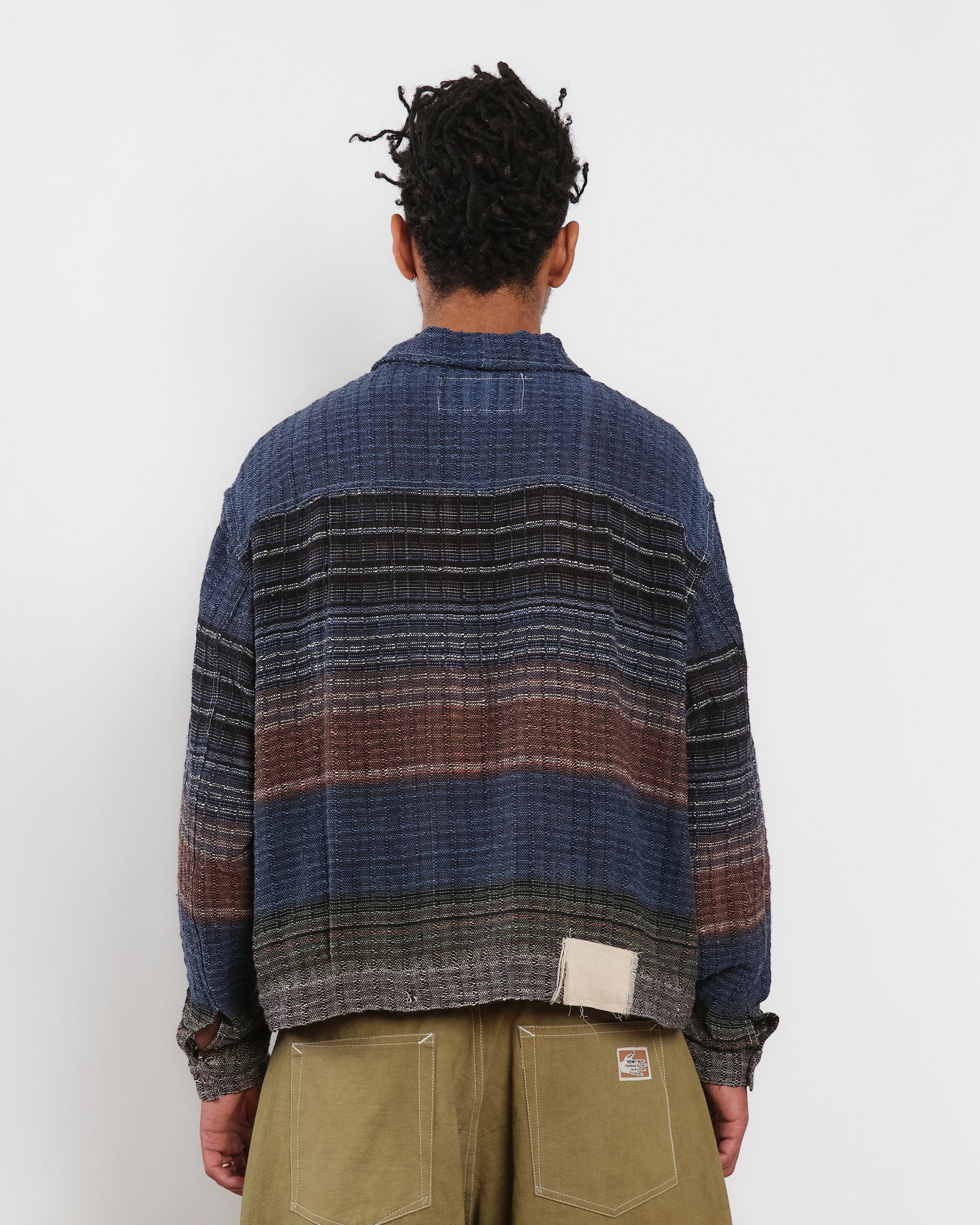 Sundae Jacket - Indigo Blanket Handloom