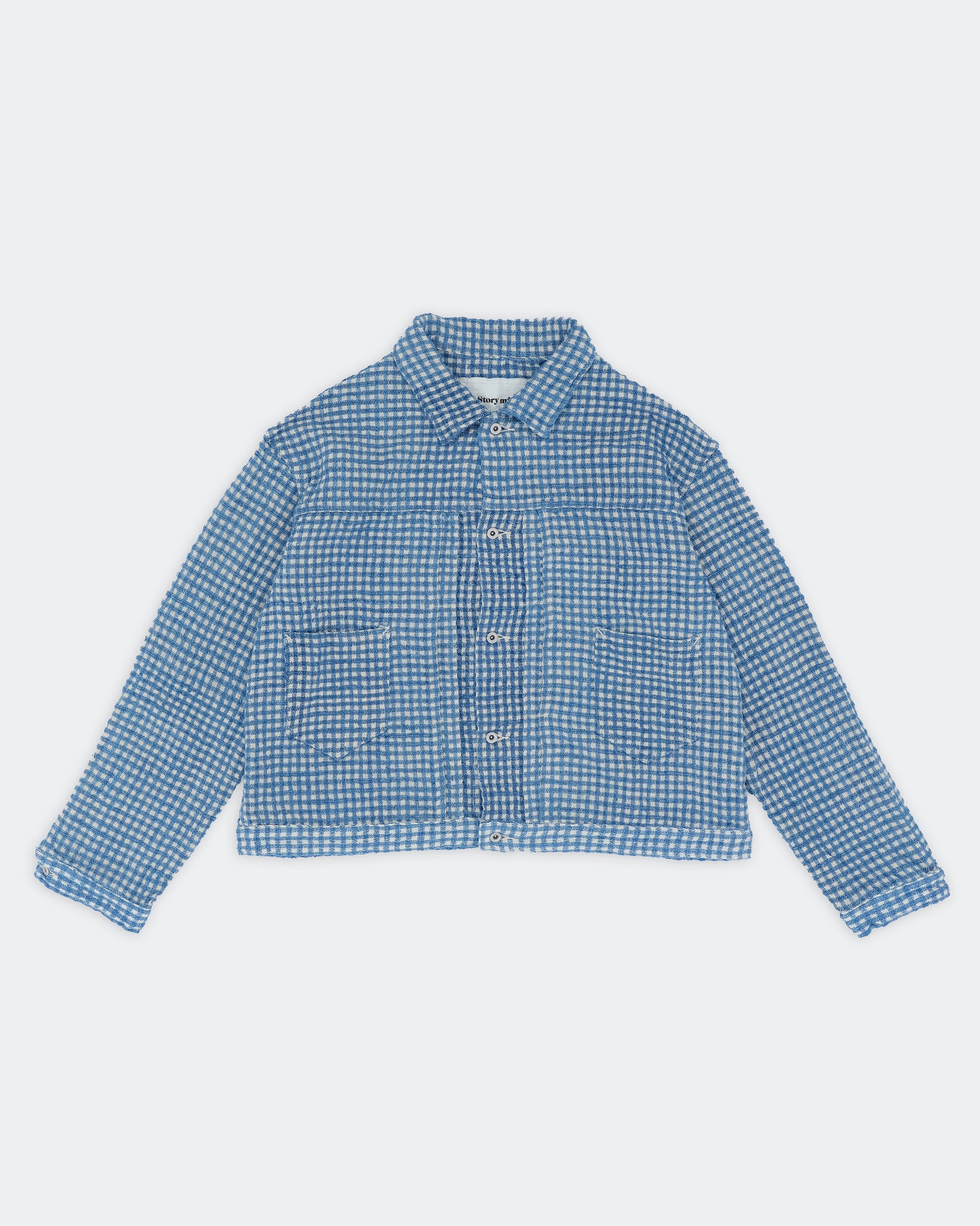 Sundae Jacket - Indigo Wobbly Waffle