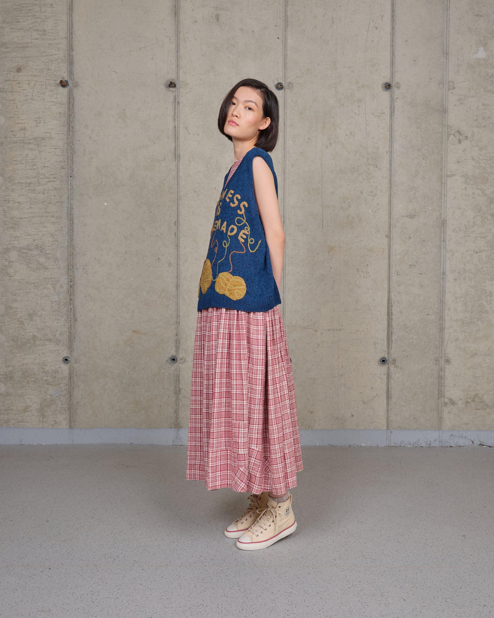 Party Knit Vest - Indigo Homemade