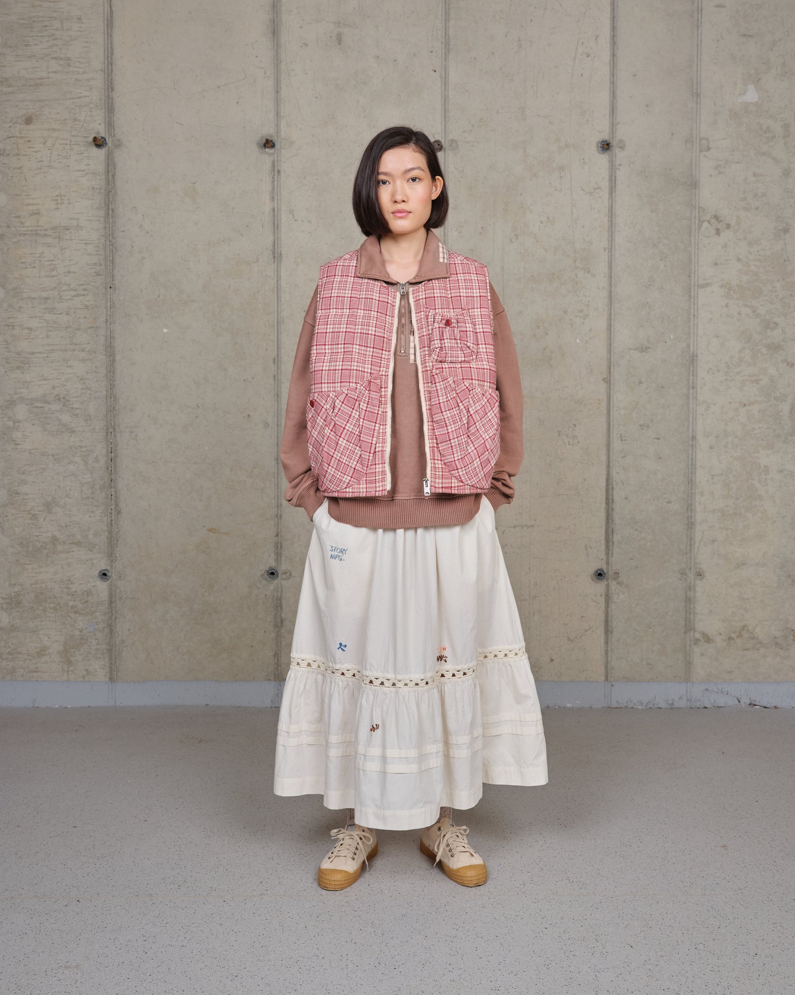 Girolle Vest - Red Check