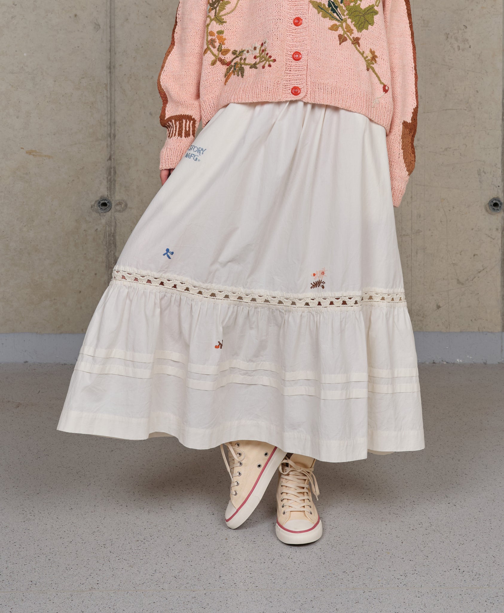 Nutmeg Skirt - Interrupted Embroidery