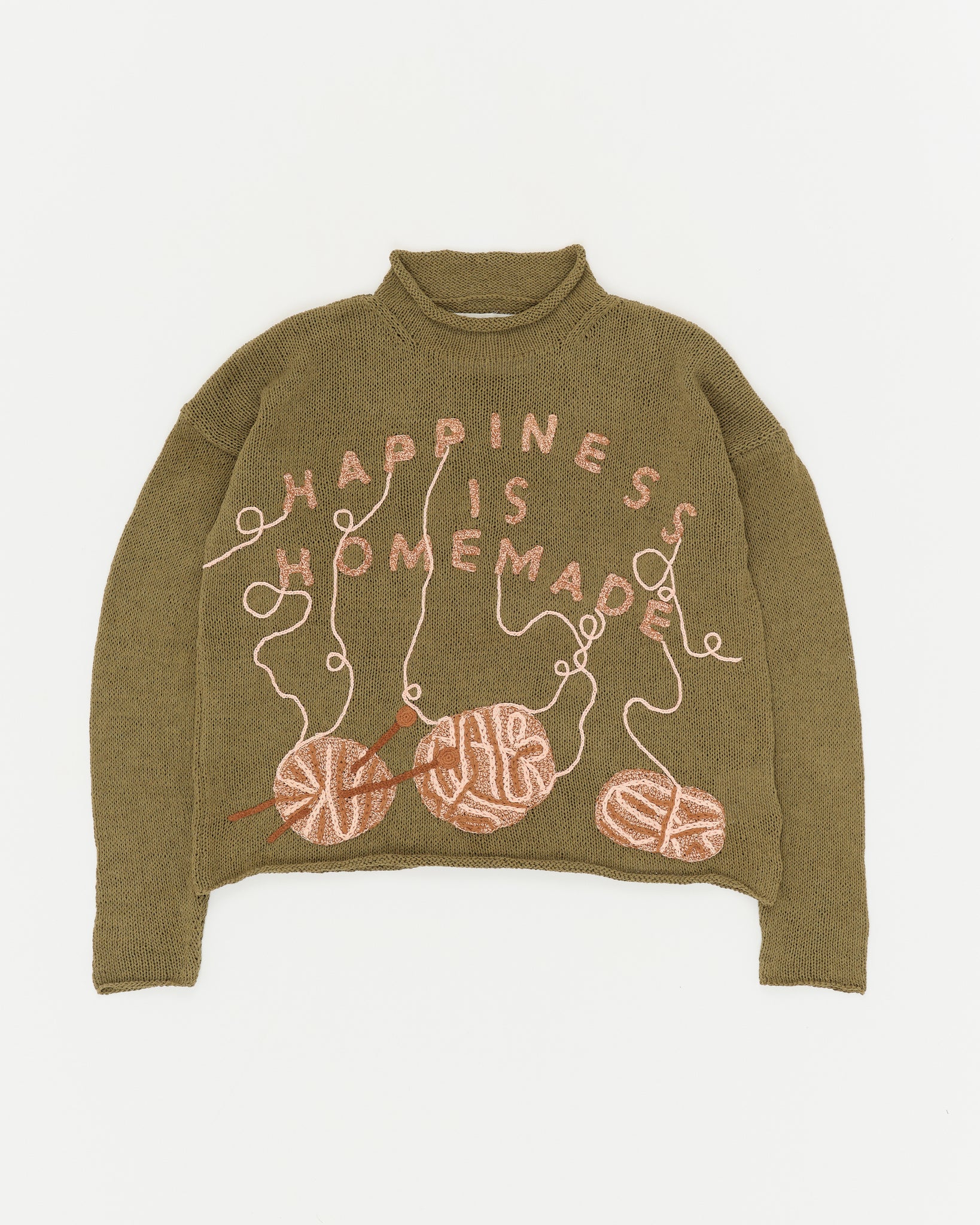 Twinsun Knit Rollneck - Olive Homemade