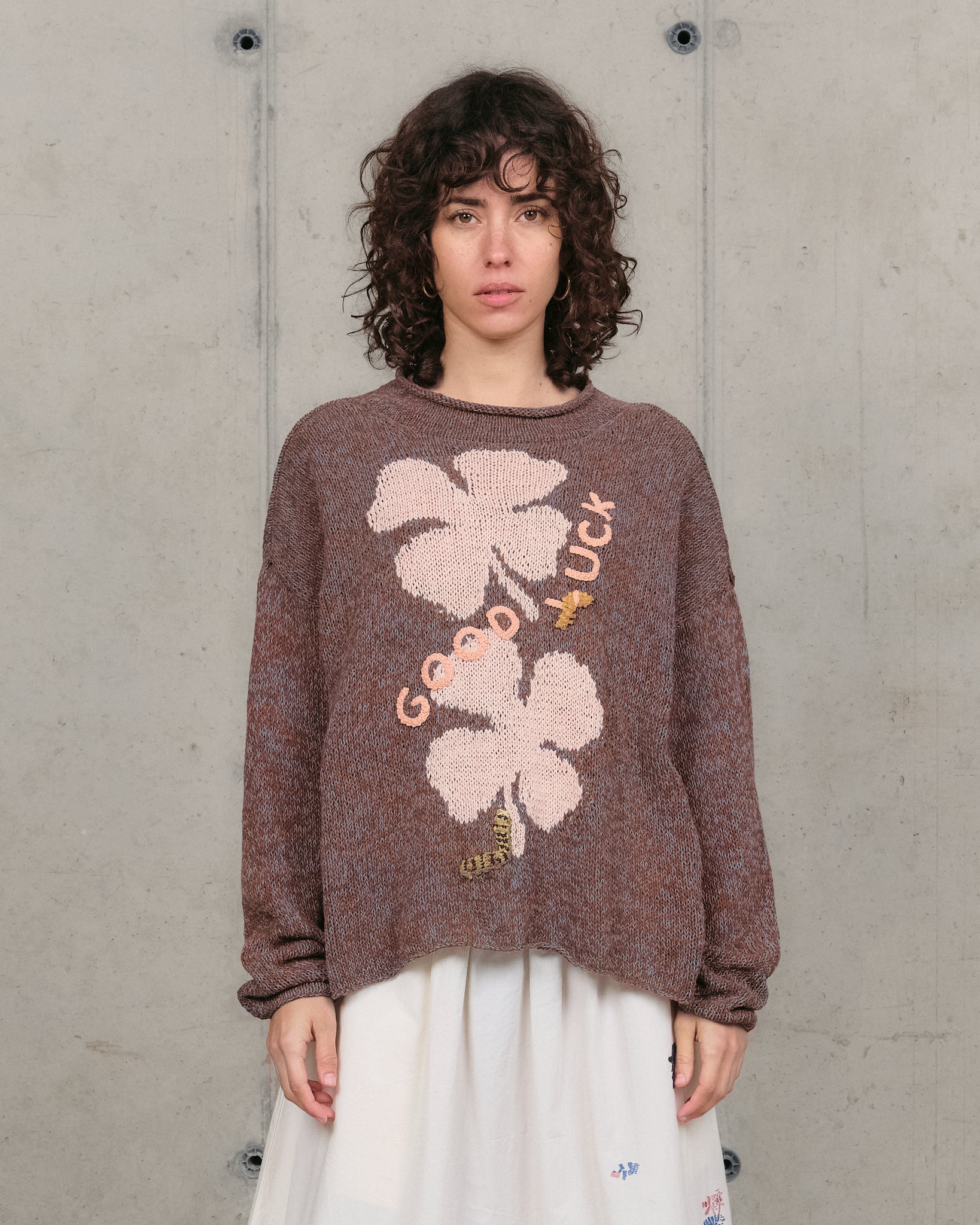 Twinsun Knit Rollneck - Twisted Brown Luck