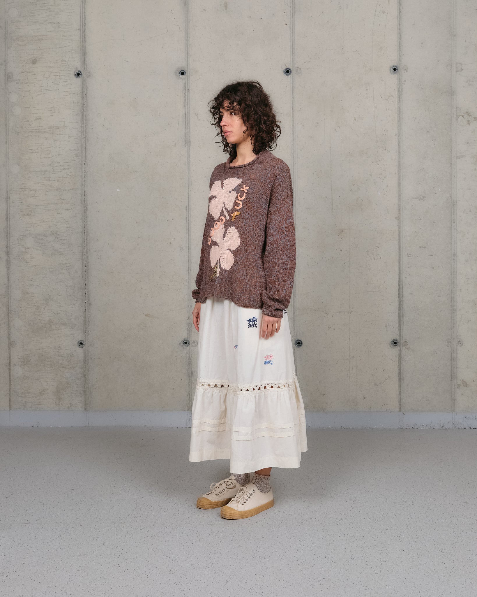 Twinsun Knit Rollneck - Twisted Brown Luck