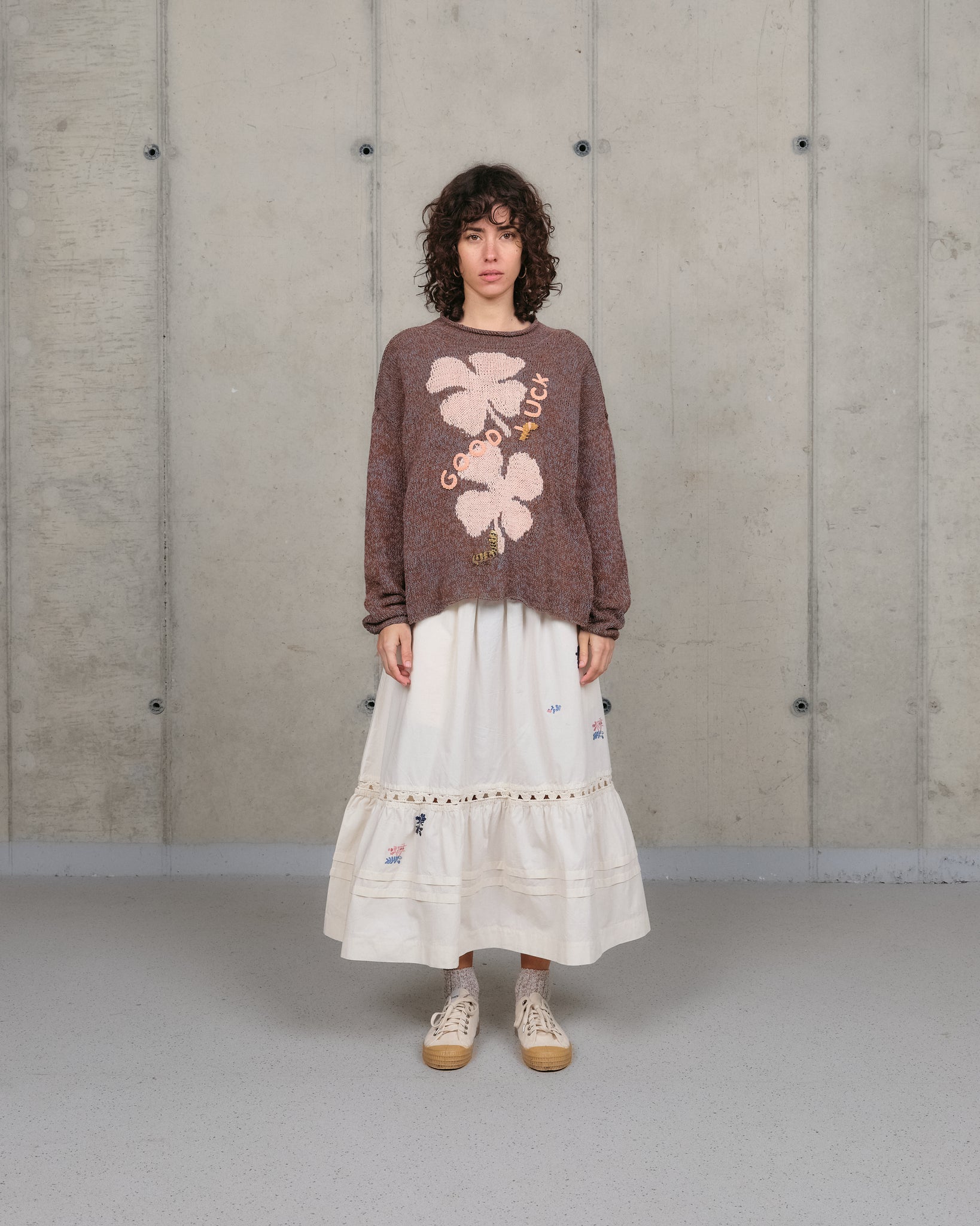 Twinsun Knit Rollneck - Twisted Brown Luck