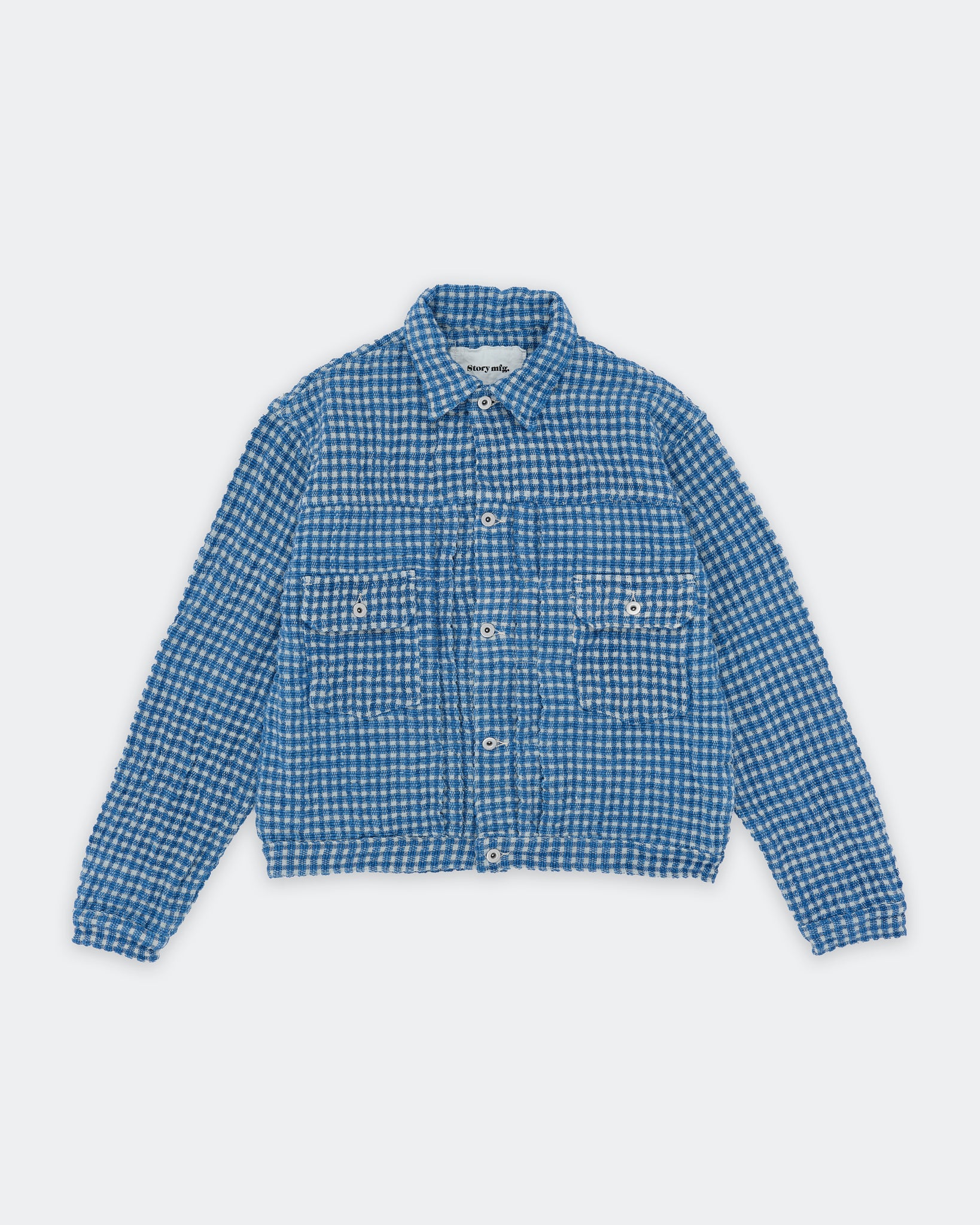 Tuesday Jacket - Indigo Wobbly Waffle