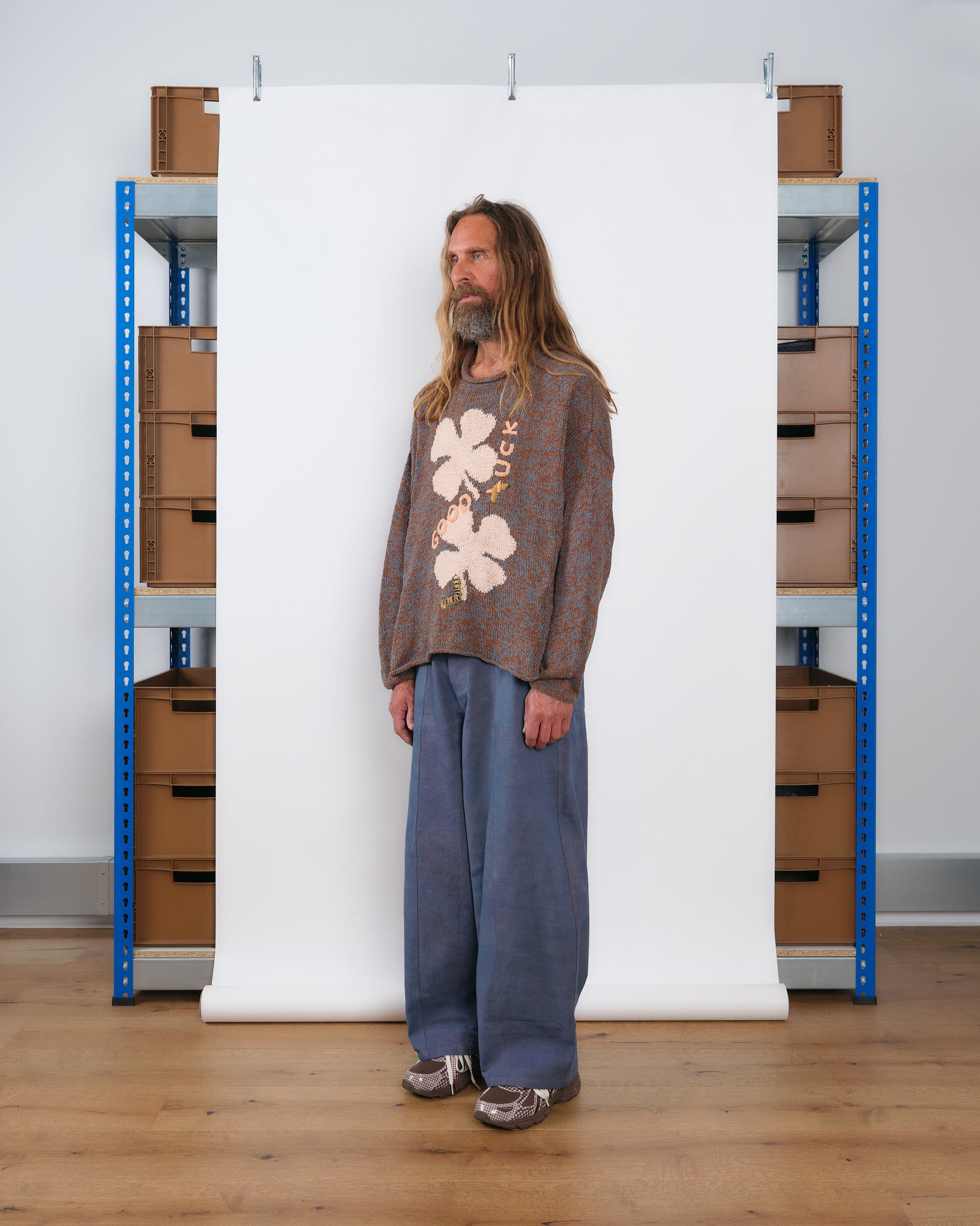 Twinsun Knit Rollneck - Twisted Brown Luck