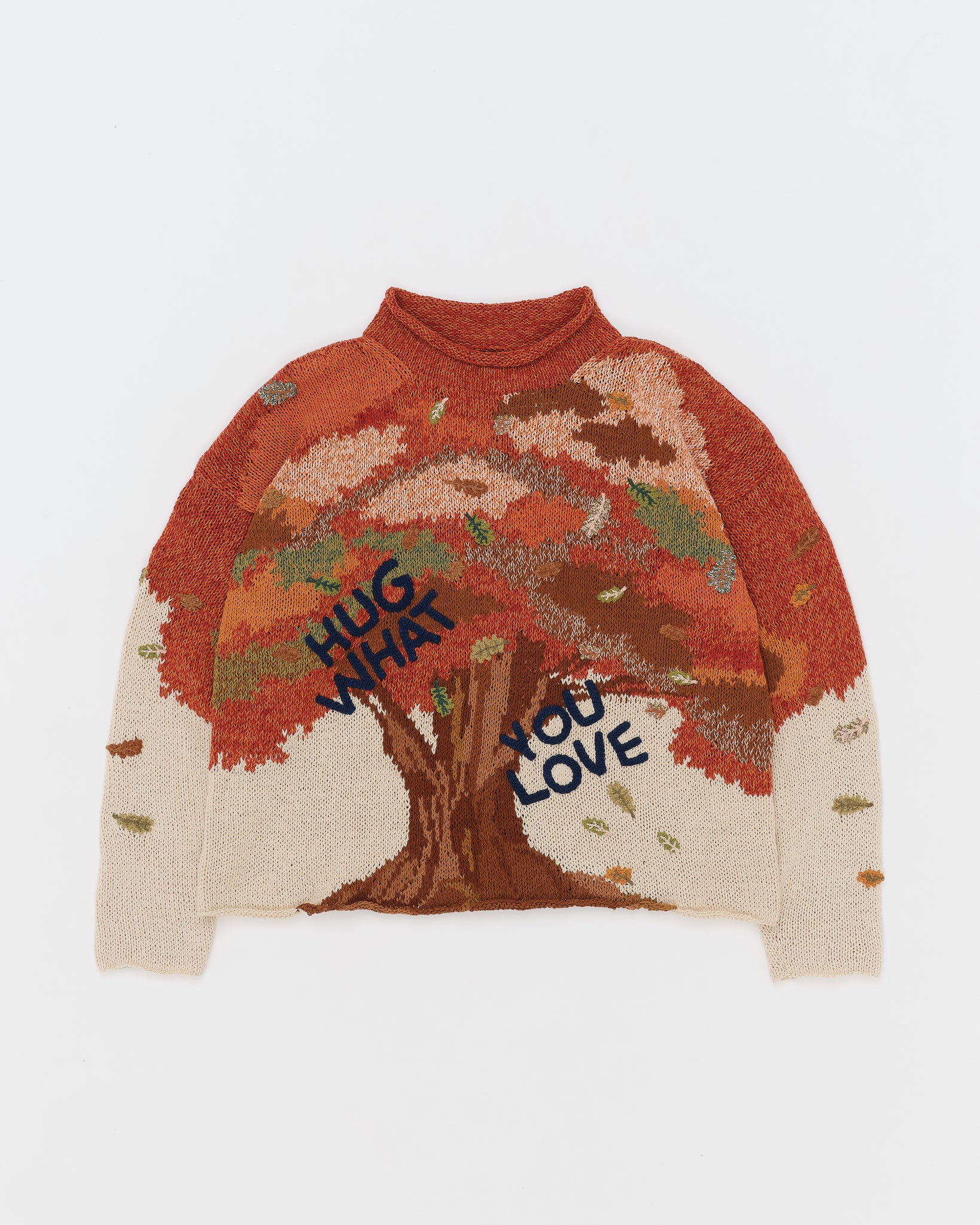 Twinsun Knit Rollneck - Orange Hug What You Love
