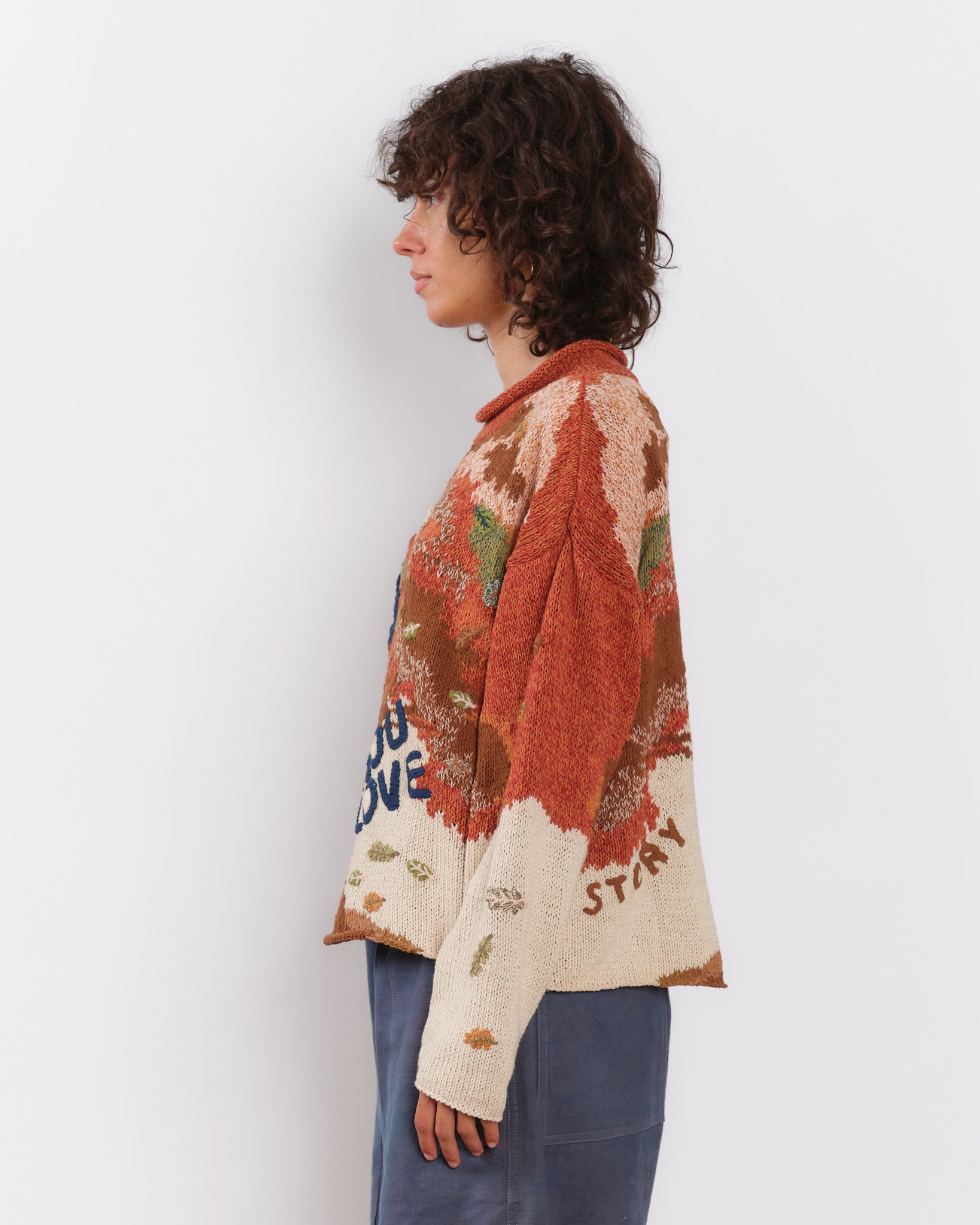 Twinsun Knit Rollneck - Orange Hug What You Love